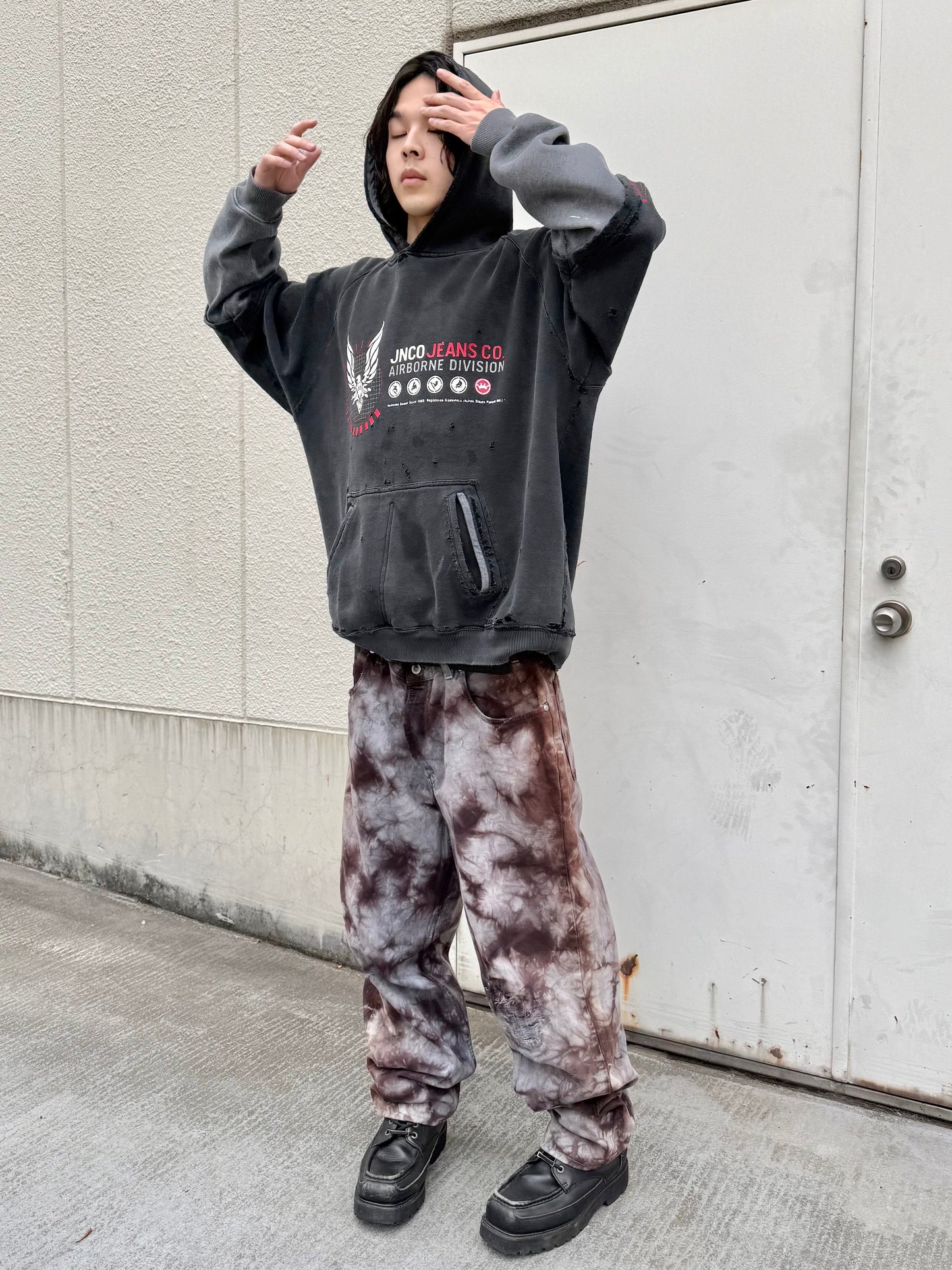 2000S LEVI'S SILVERTAB "LOOSE" GARMENT DYED DENIM PANTS