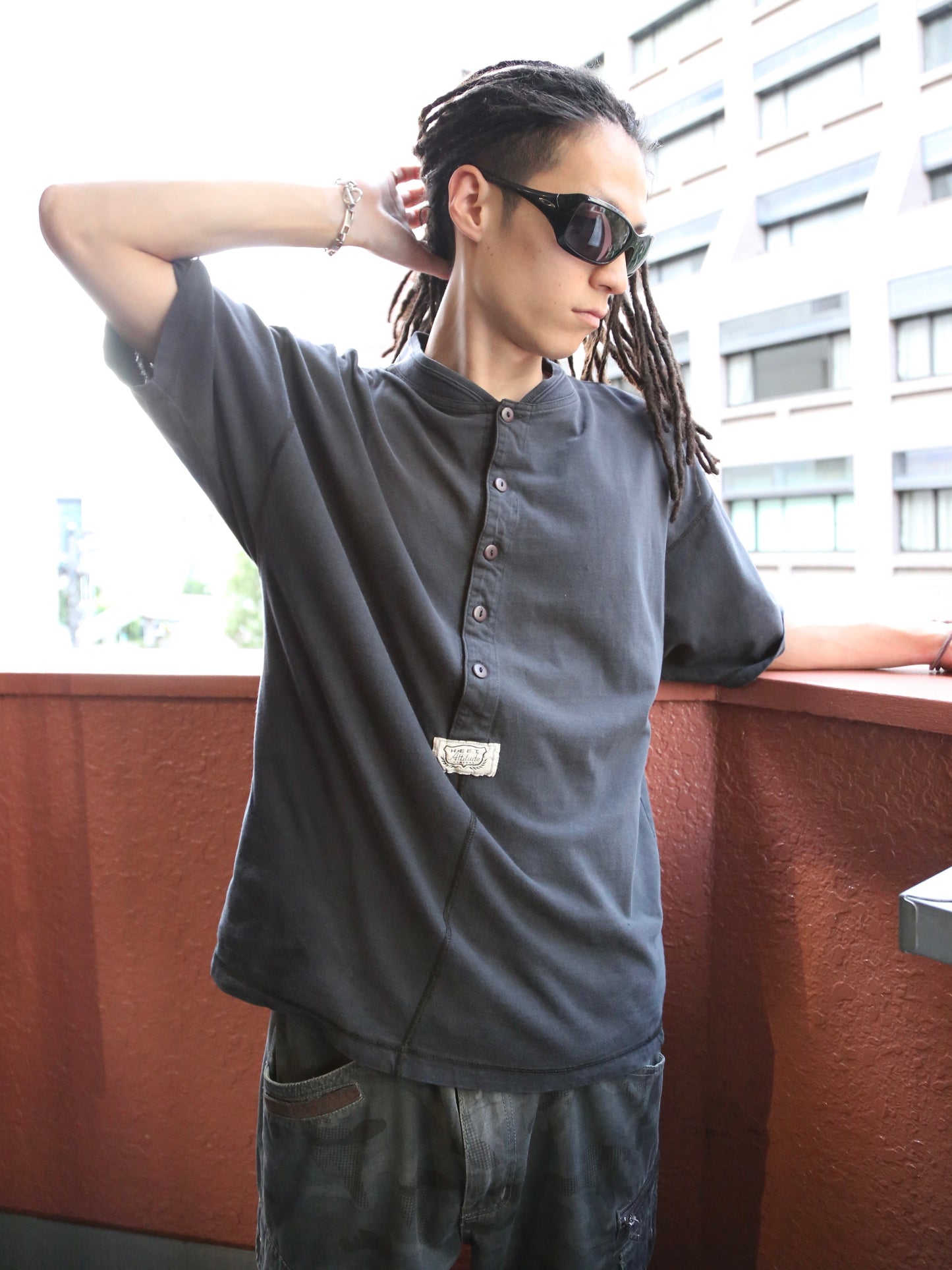 1990S HEET HENLEY NECK S/S TEE
