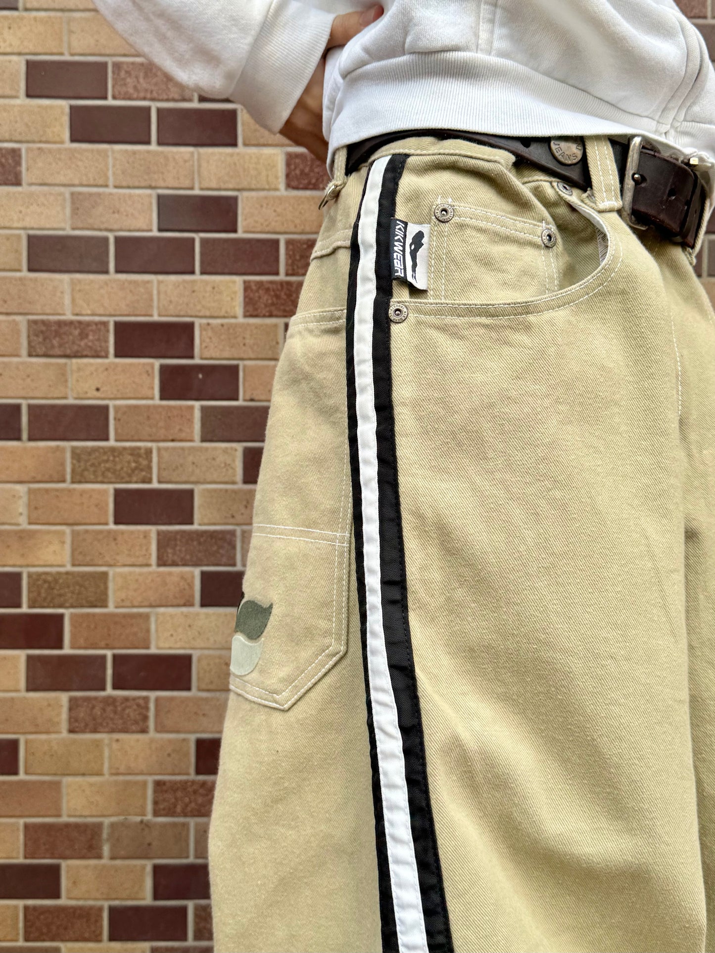 1990S KIKWEAR SIDE LINE BAGGY PANTS
