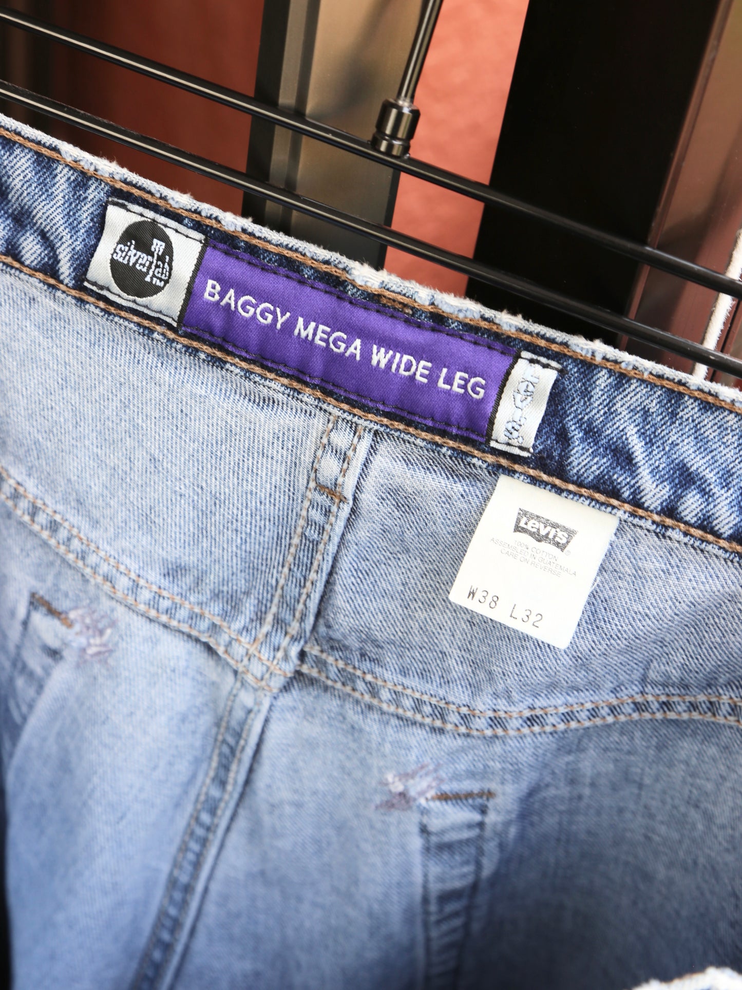 1990S LEVI'S SILVERTAB "BAGGY MEGA WIDE LEG" DENIM PANTS