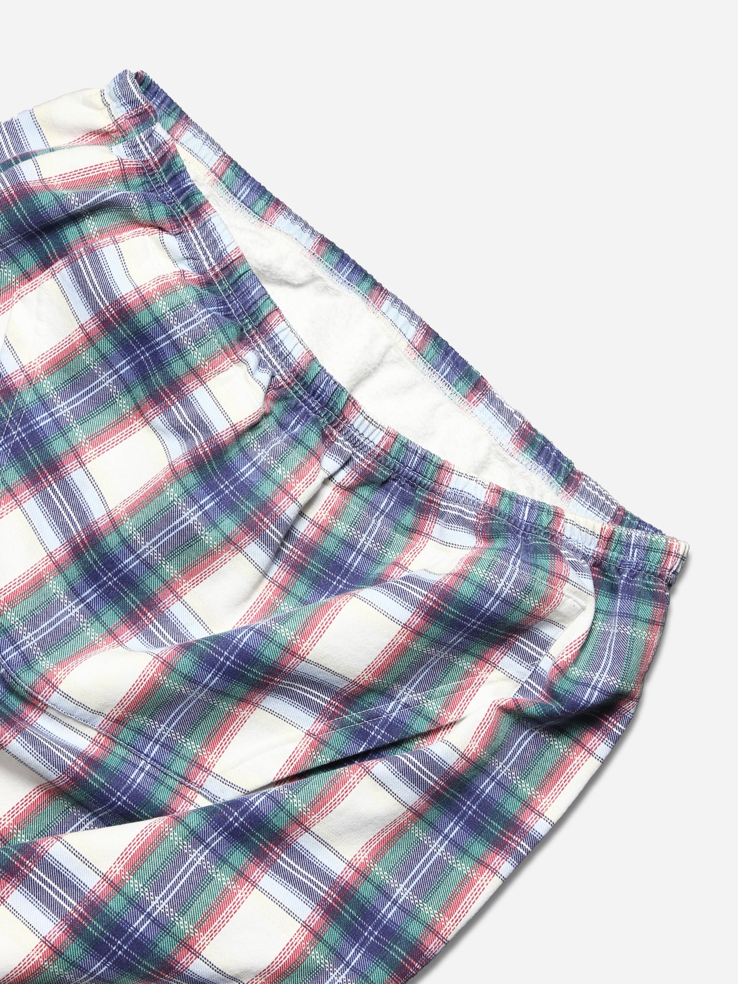 1990S PLAID PATTERN SWEAT HOODIE