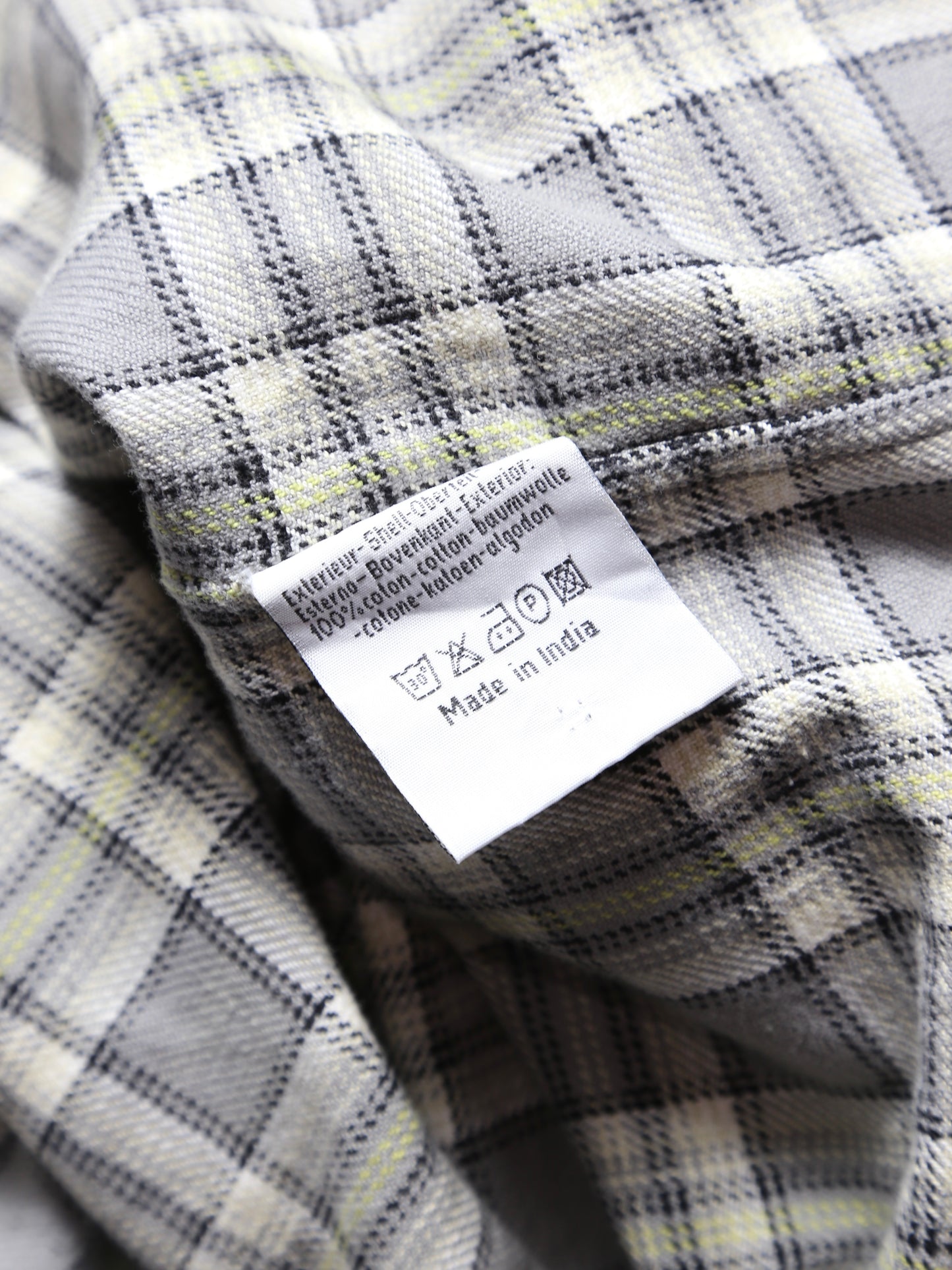2000S RIP CURL PLAID PATTERN L/S SHIRT