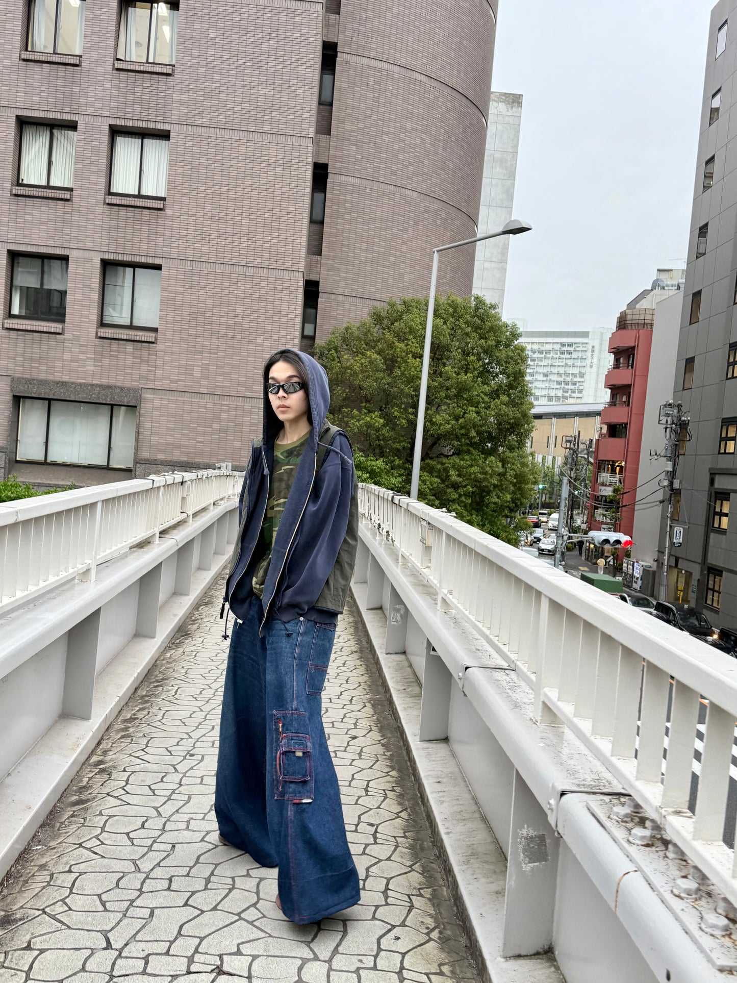 1990S GREED BAGGY DENIM PANTS