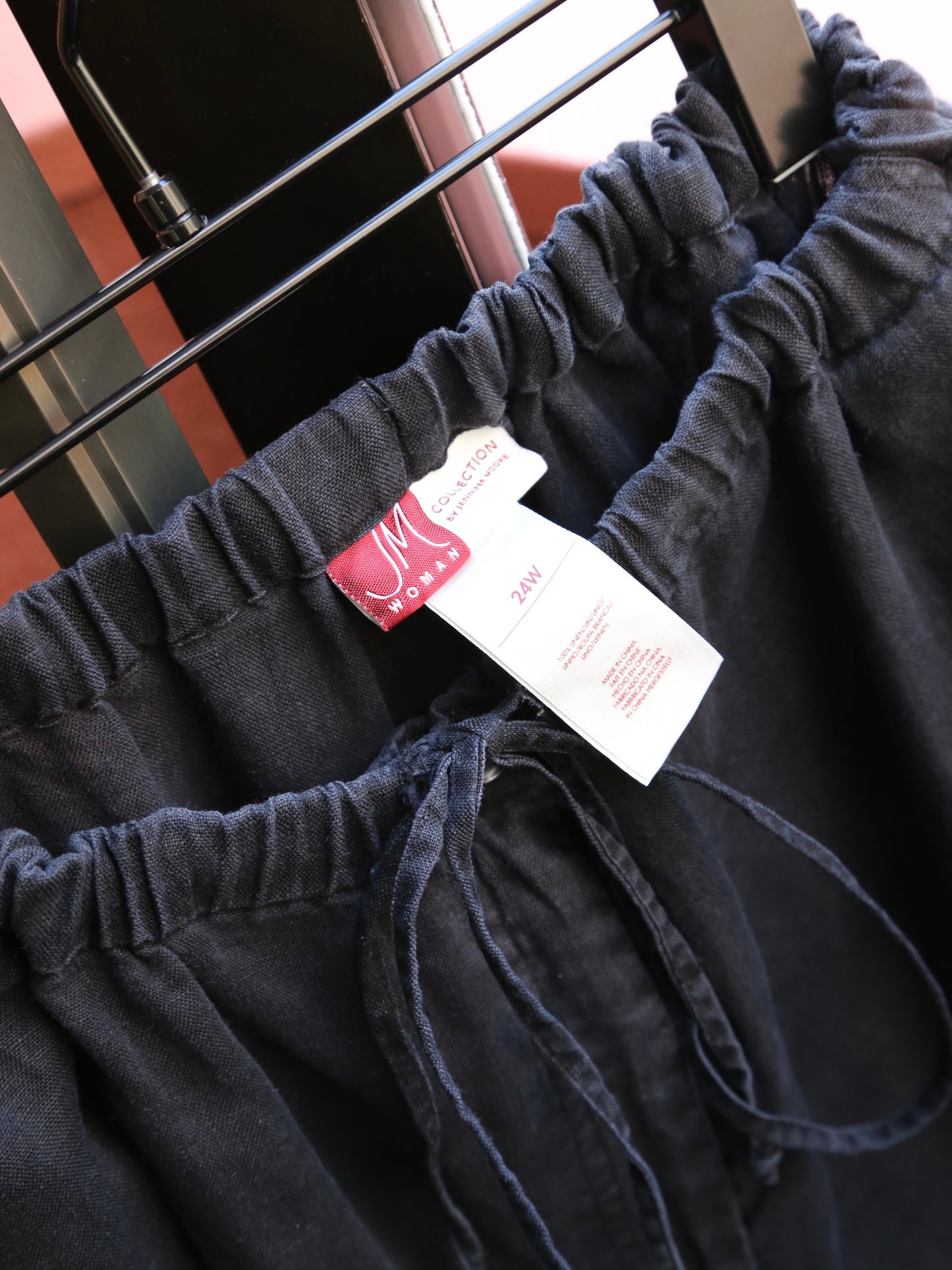 2000S LINEN EASY CROPPED PANTS