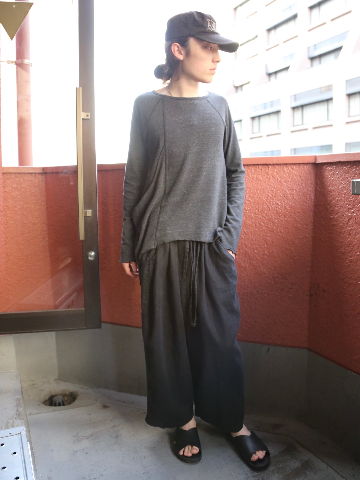 2000S LINEN EASY CROPPED PANTS