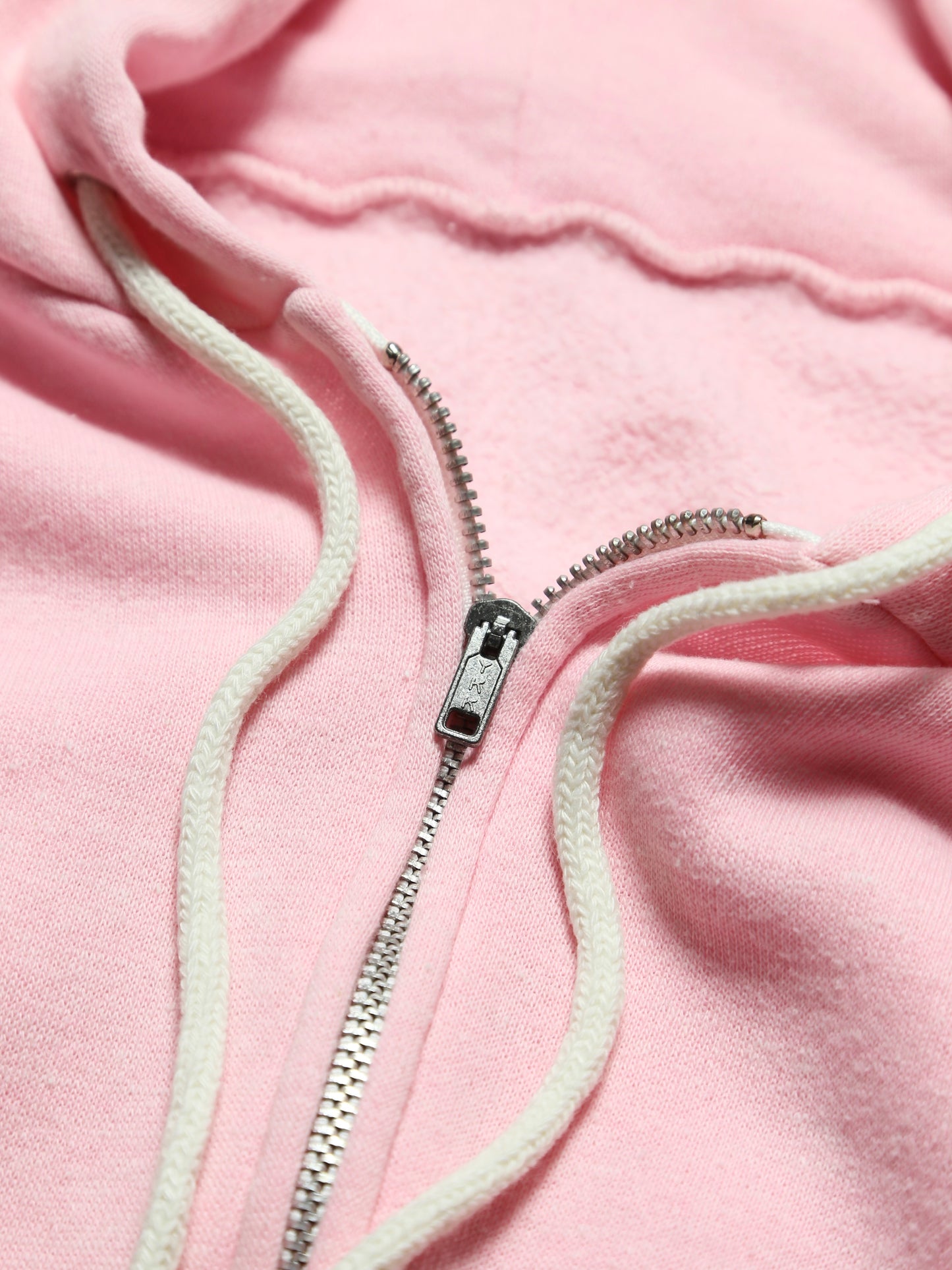 -1980S PASTEL PINK ZIP-UP HOODIE