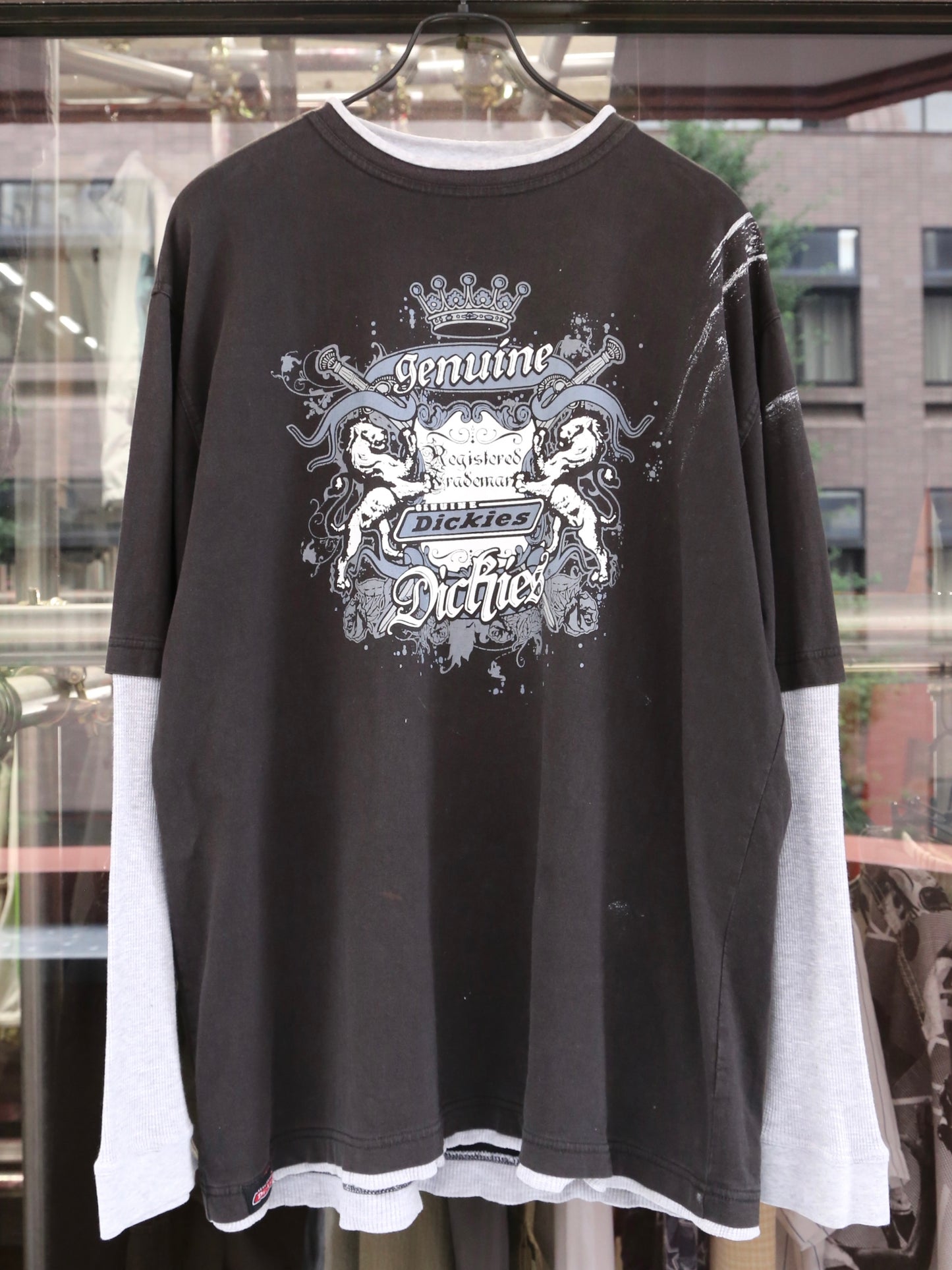 2000S DICKIES 2IN1 L/S TEE