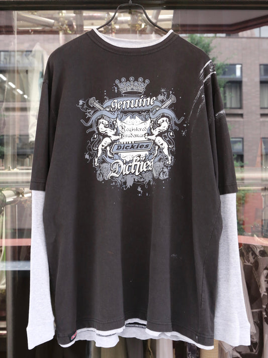 2000S DICKIES 2IN1 L/S TEE