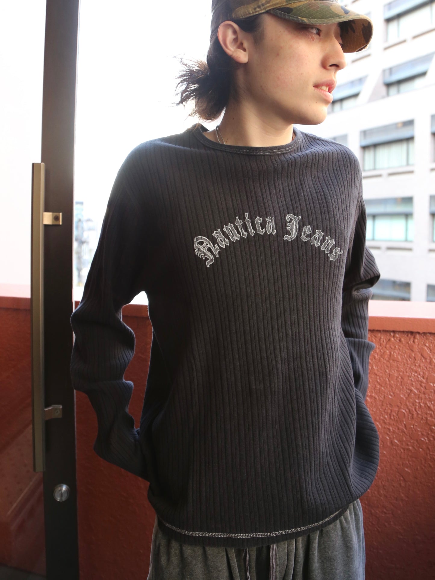 2000S NAUTICA JEANS L/S TOP