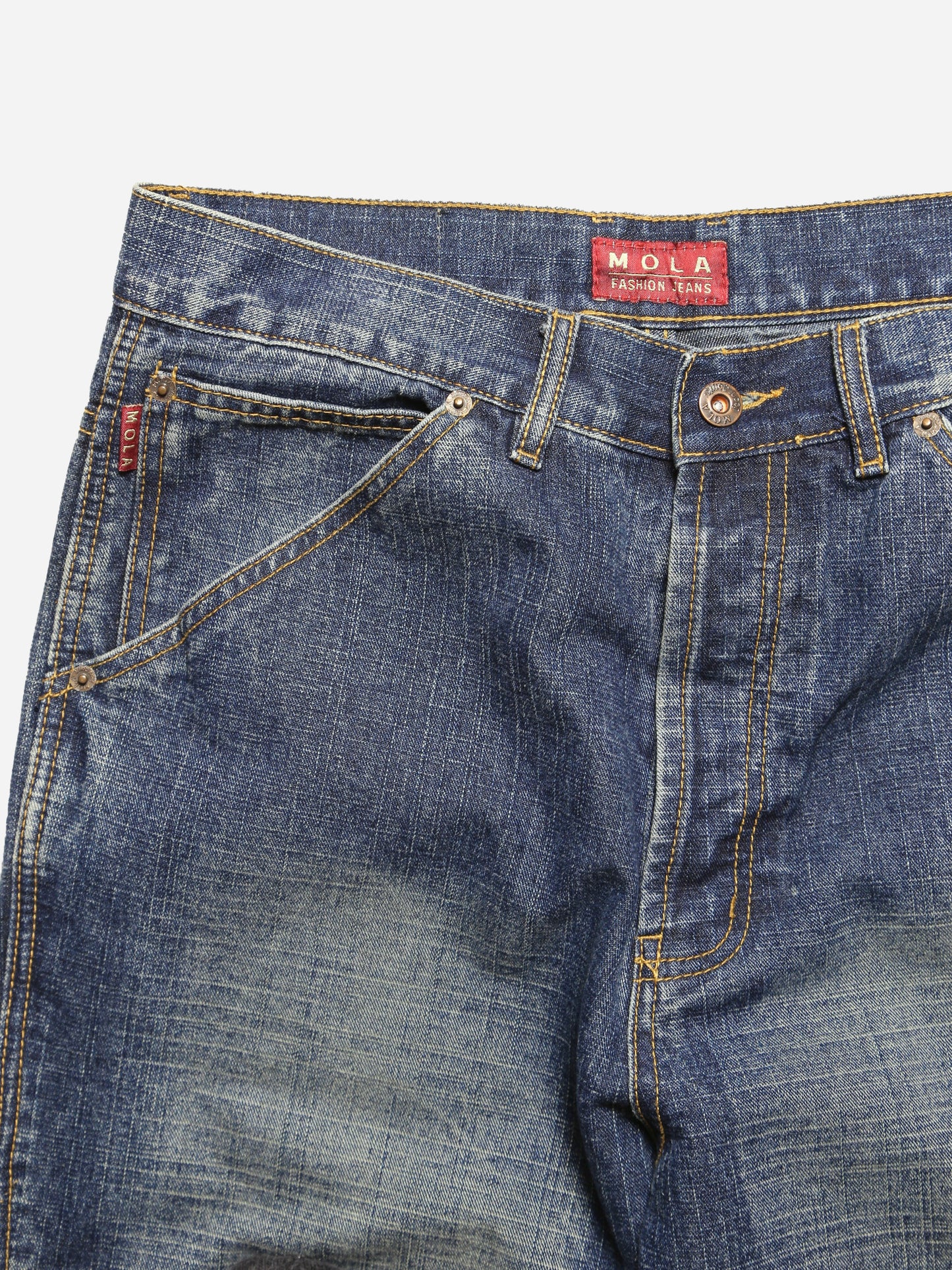 2000S MOLA JEANS STITCHED DENIM PANTS