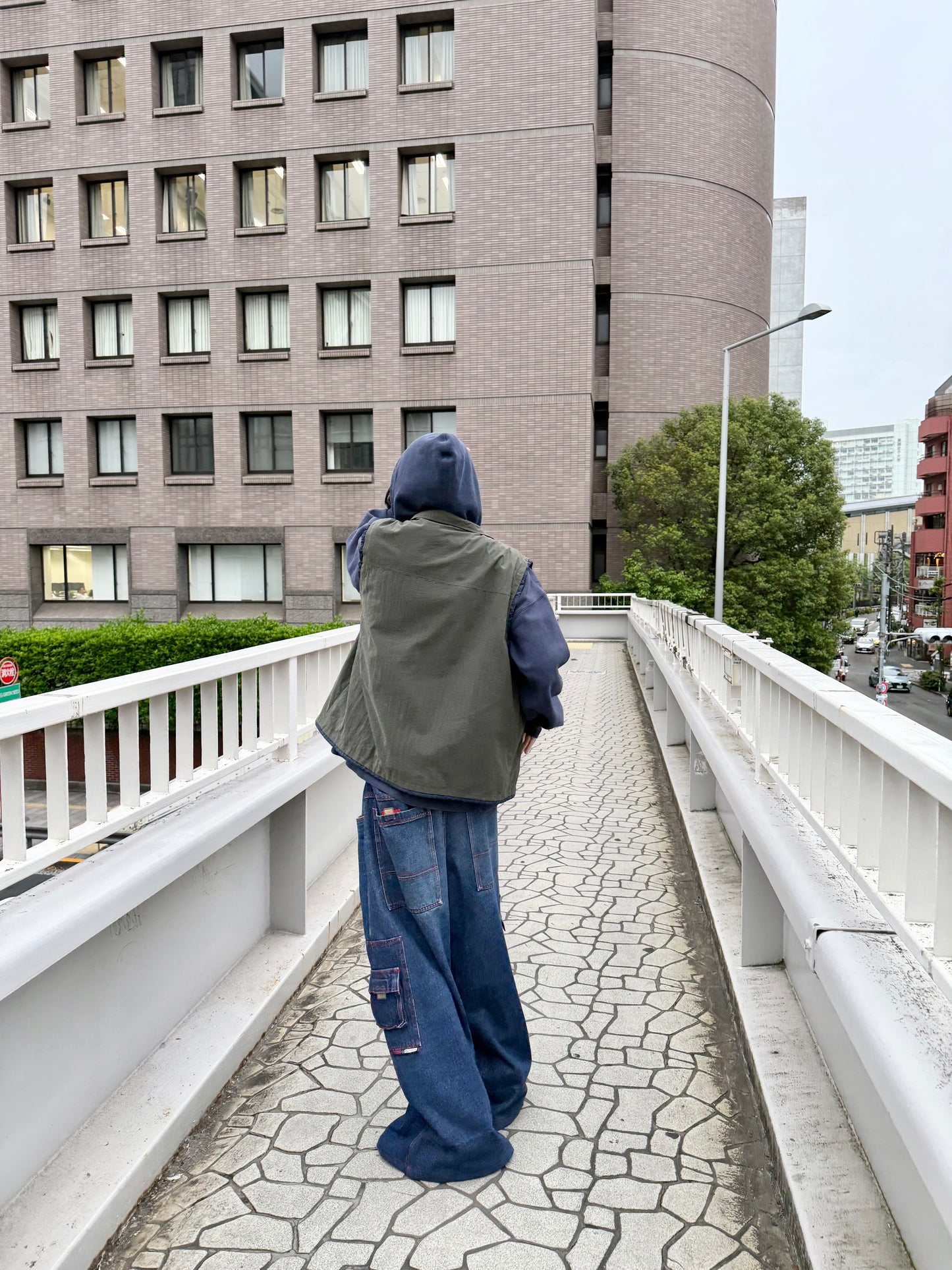 1990S GREED BAGGY DENIM PANTS