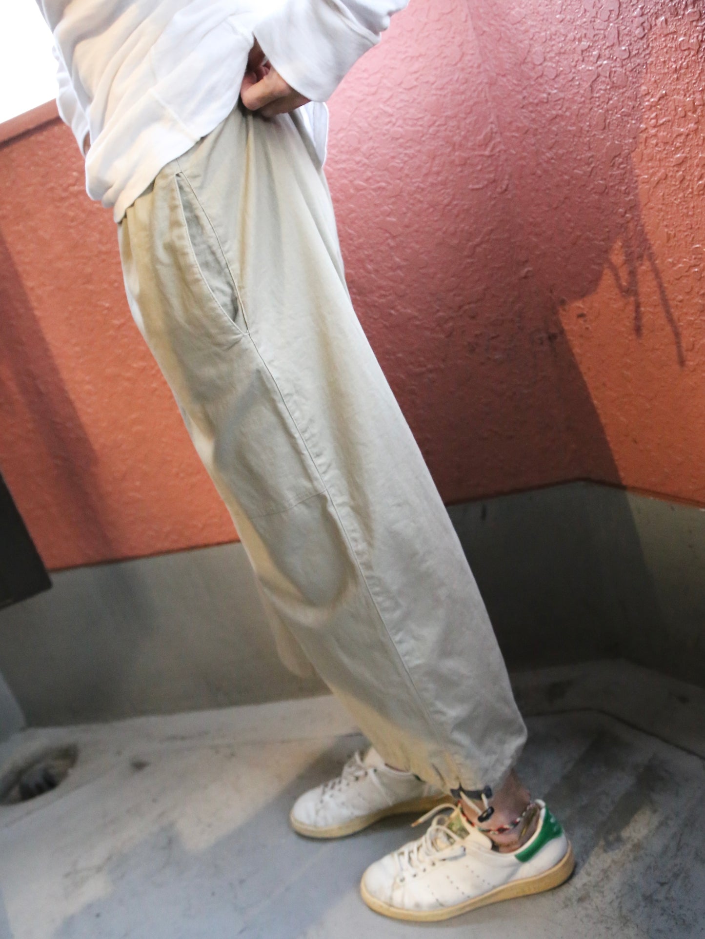 2000S STORMY LIFE LINEN EASY CROPPED PANTS