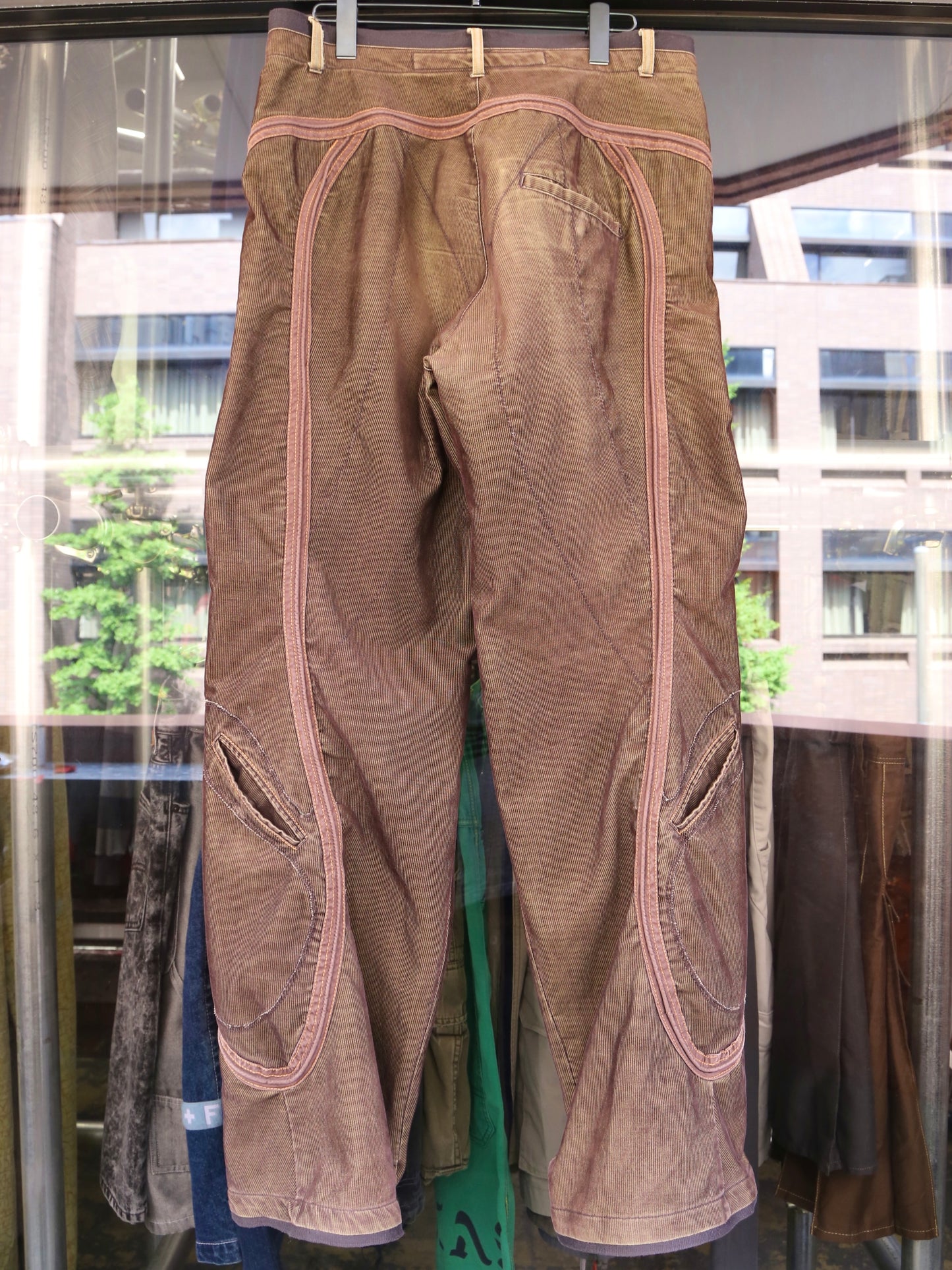 2000S MARITHE + FRANCOIS GIRBAUD 3D CORDUROY PANTS