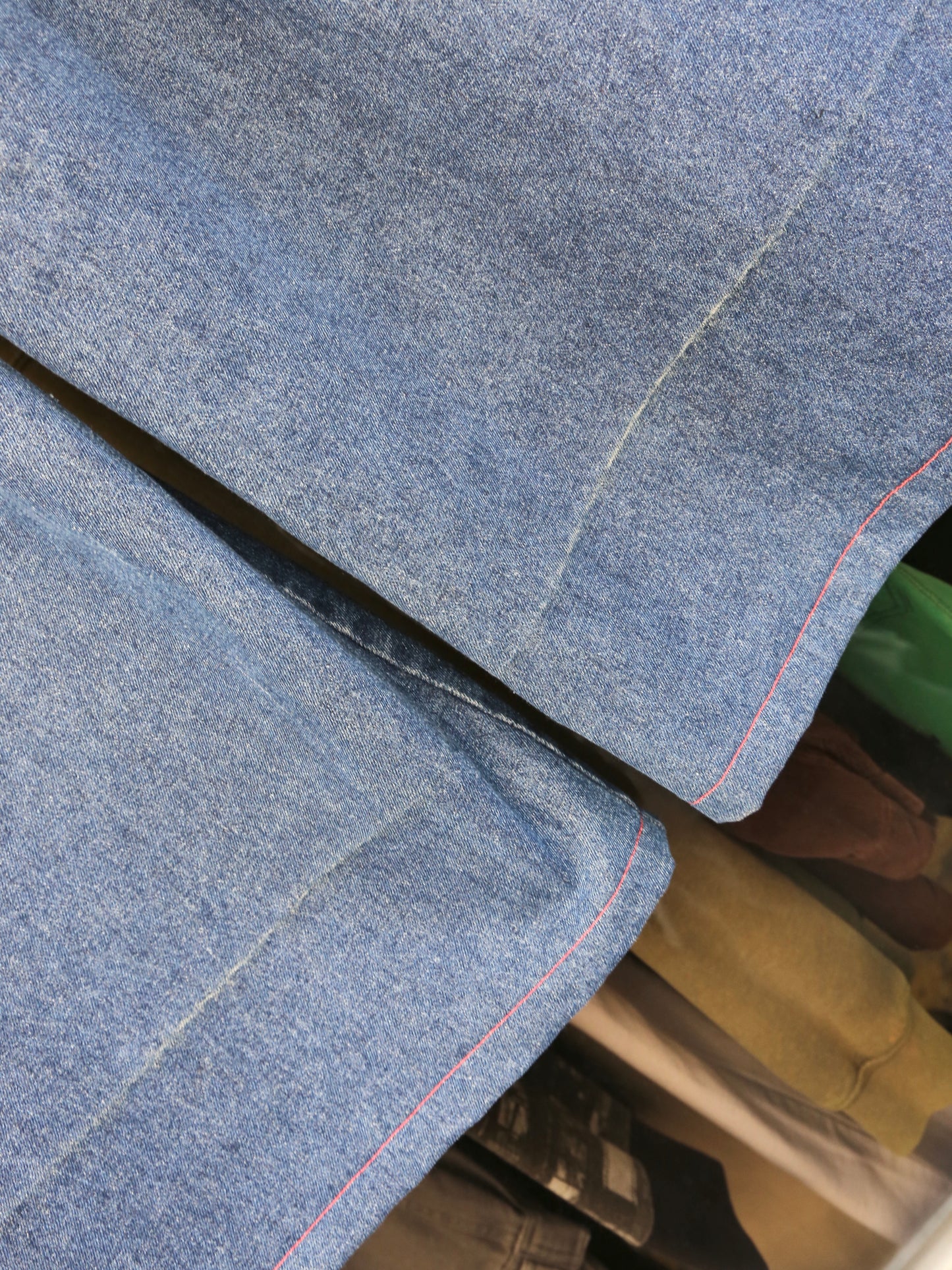 1990S GREED BAGGY DENIM PANTS