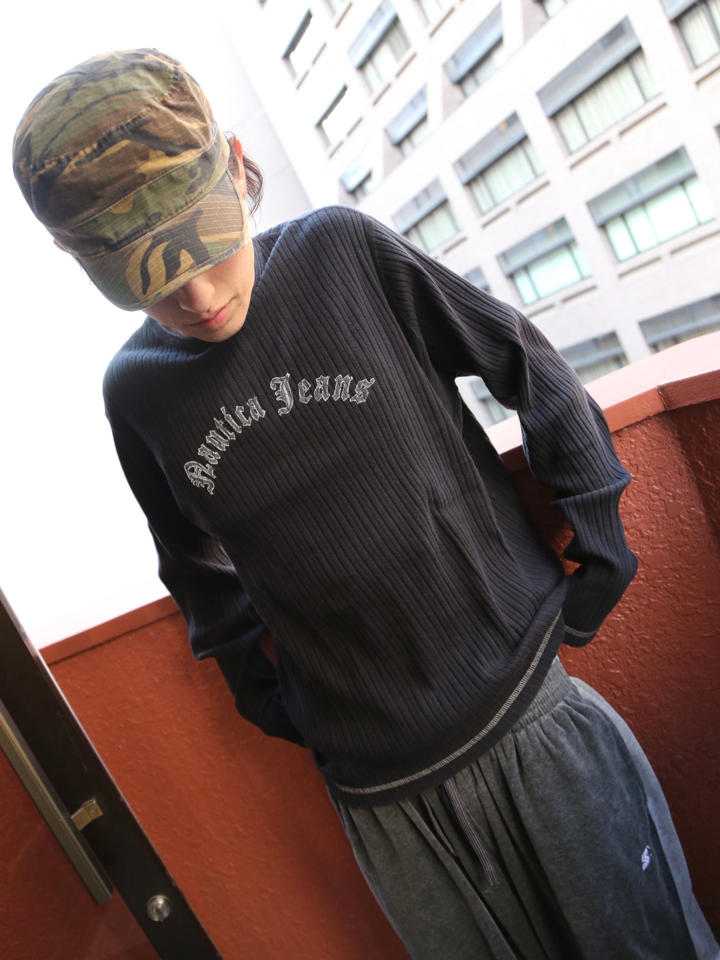 2000S NAUTICA JEANS L/S TOP