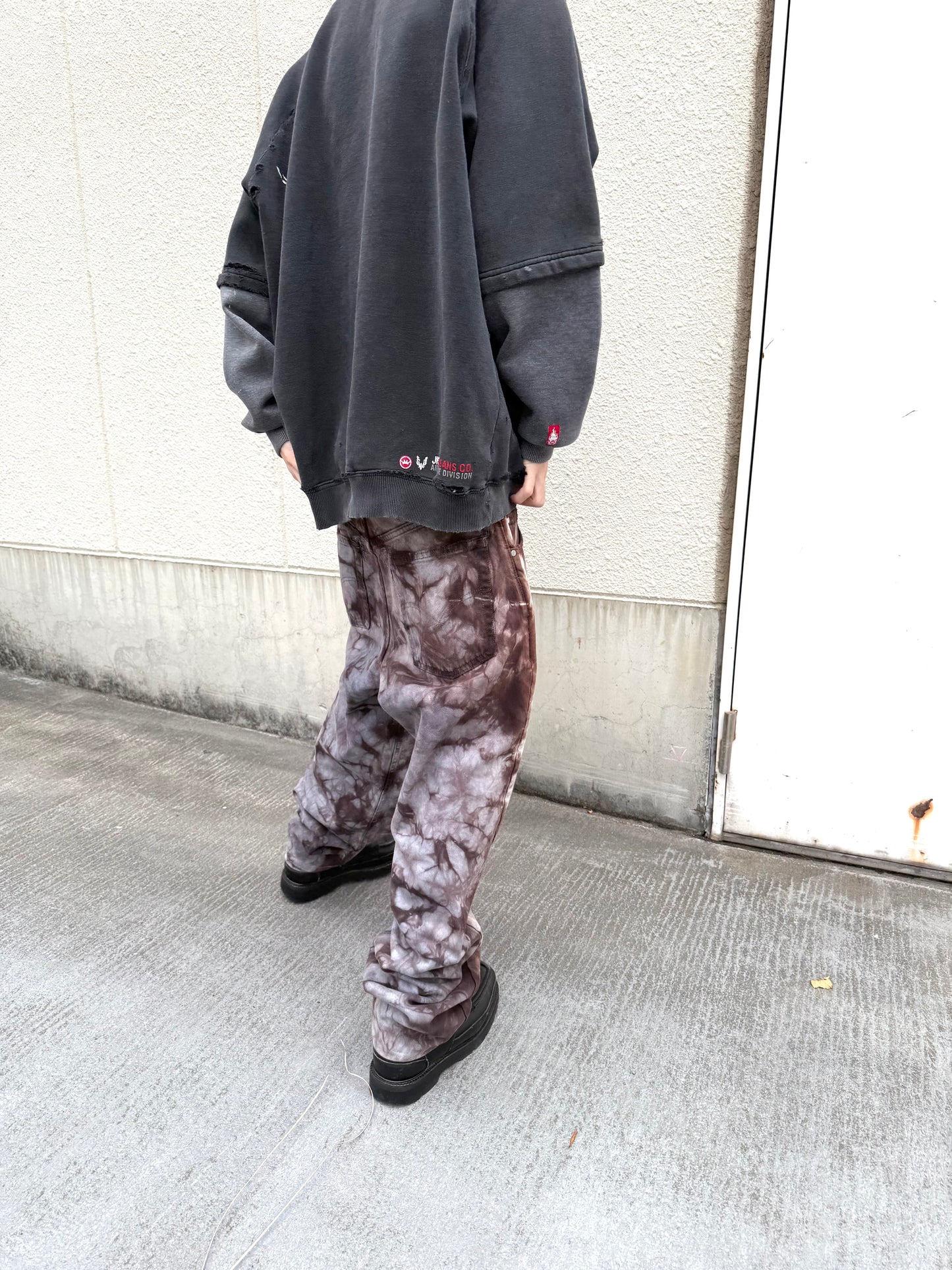 2000S LEVI'S SILVERTAB "LOOSE" GARMENT DYED DENIM PANTS