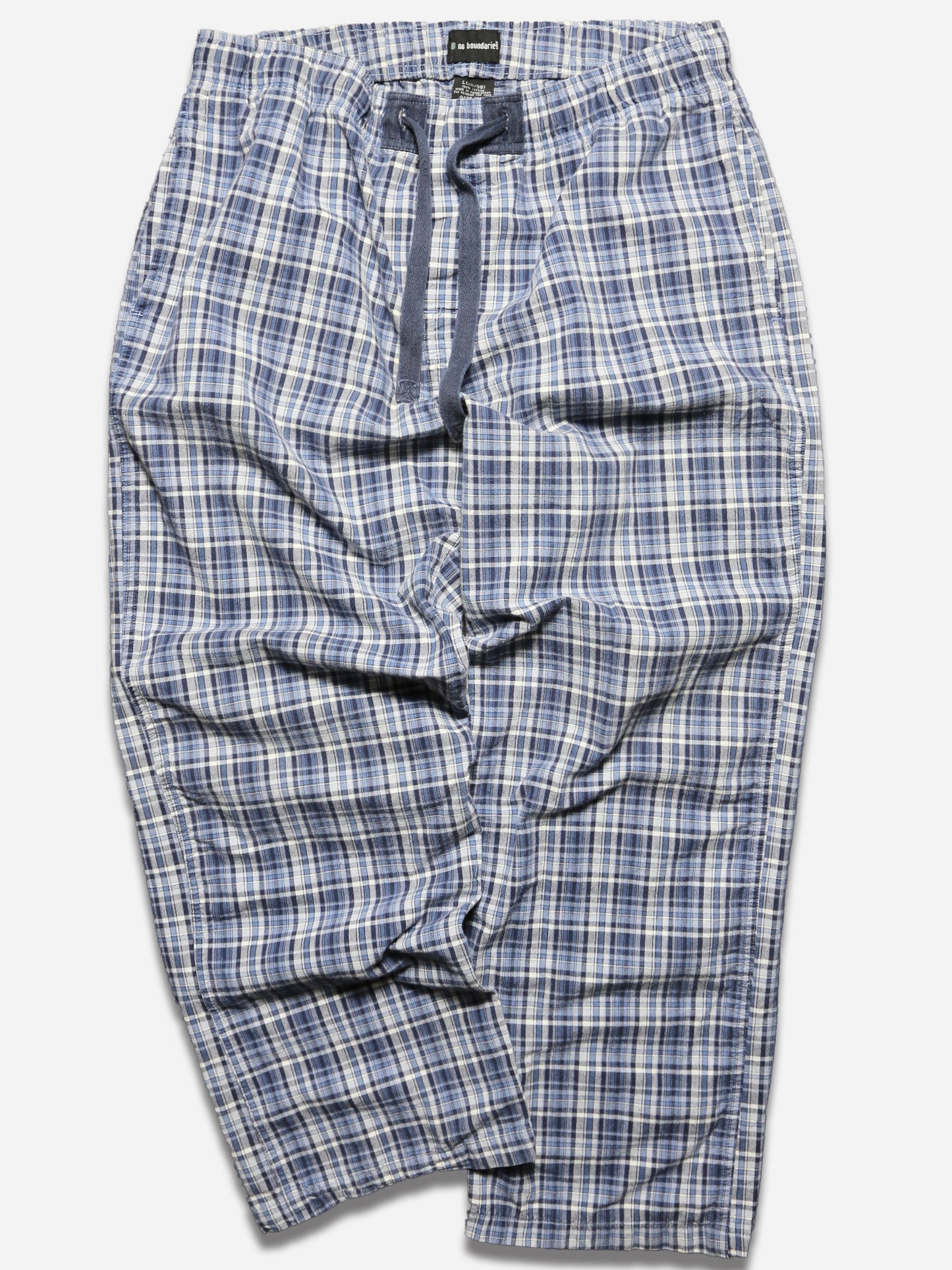 2000S NO BOUNDARIES PLAID PATTERN EASY BAGGY PANTS