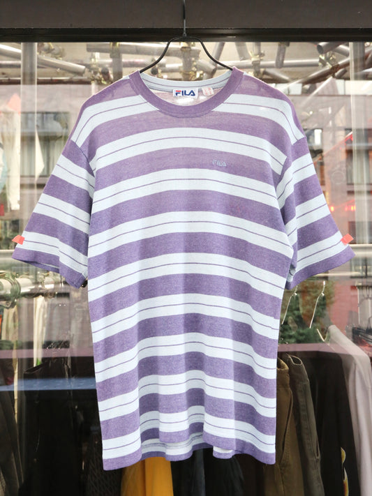 1990S FILA S/S STRIPED SUMMER KNIT TOP
