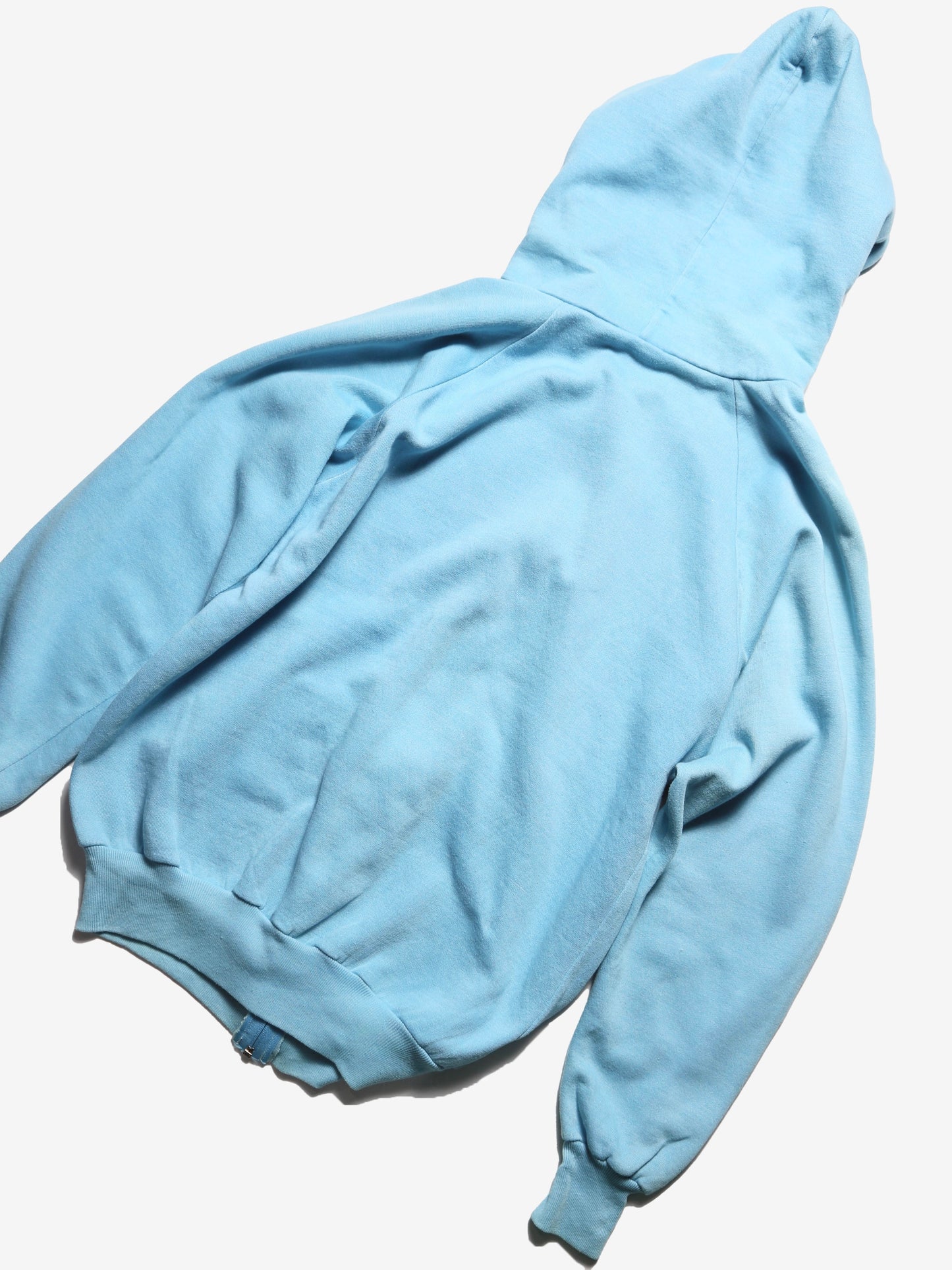 1990S- LIGHT BLUE ZIP-UP HOODIE