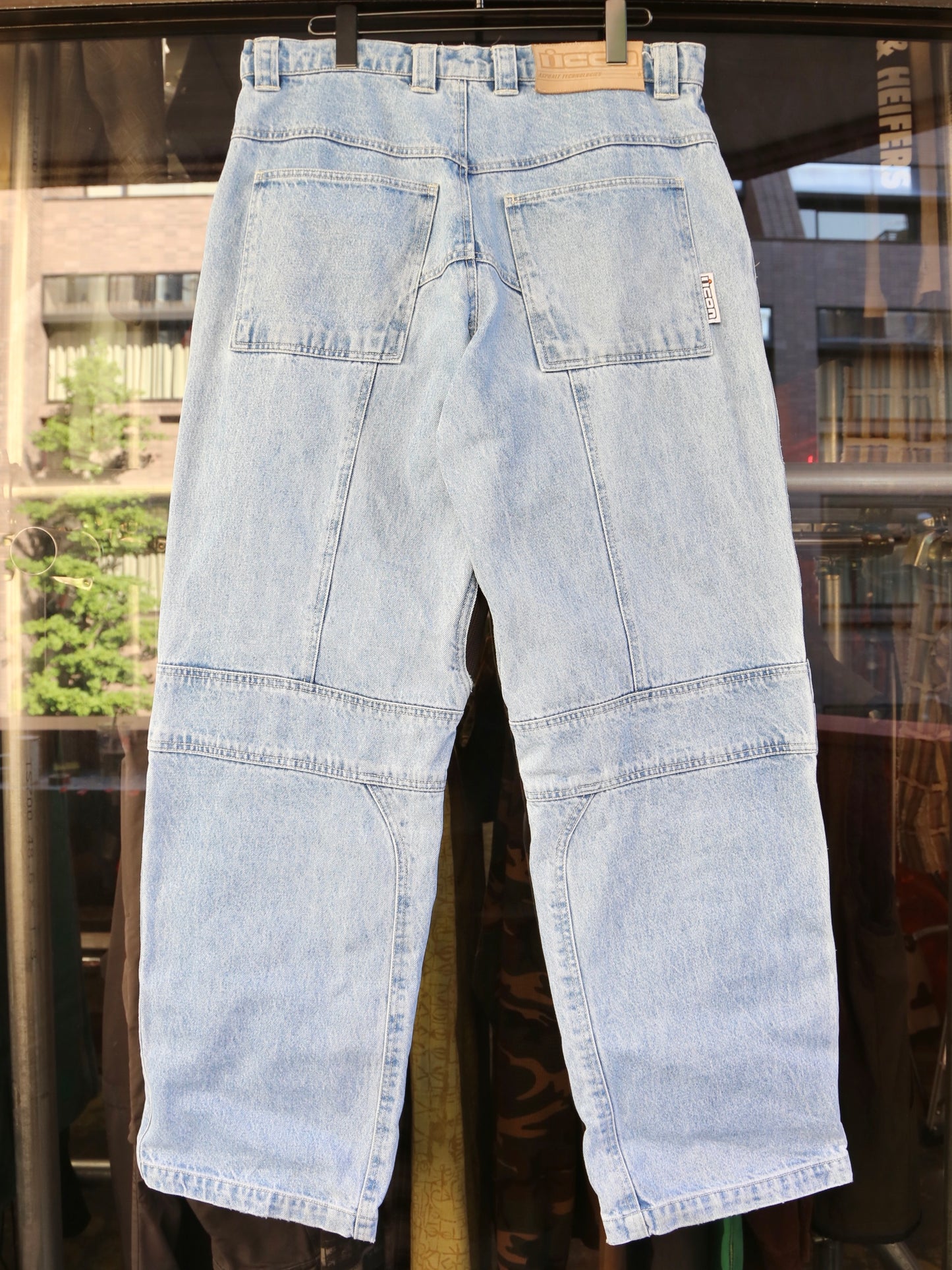 -2000S ICON RACING BAGGY DENIM PANTS