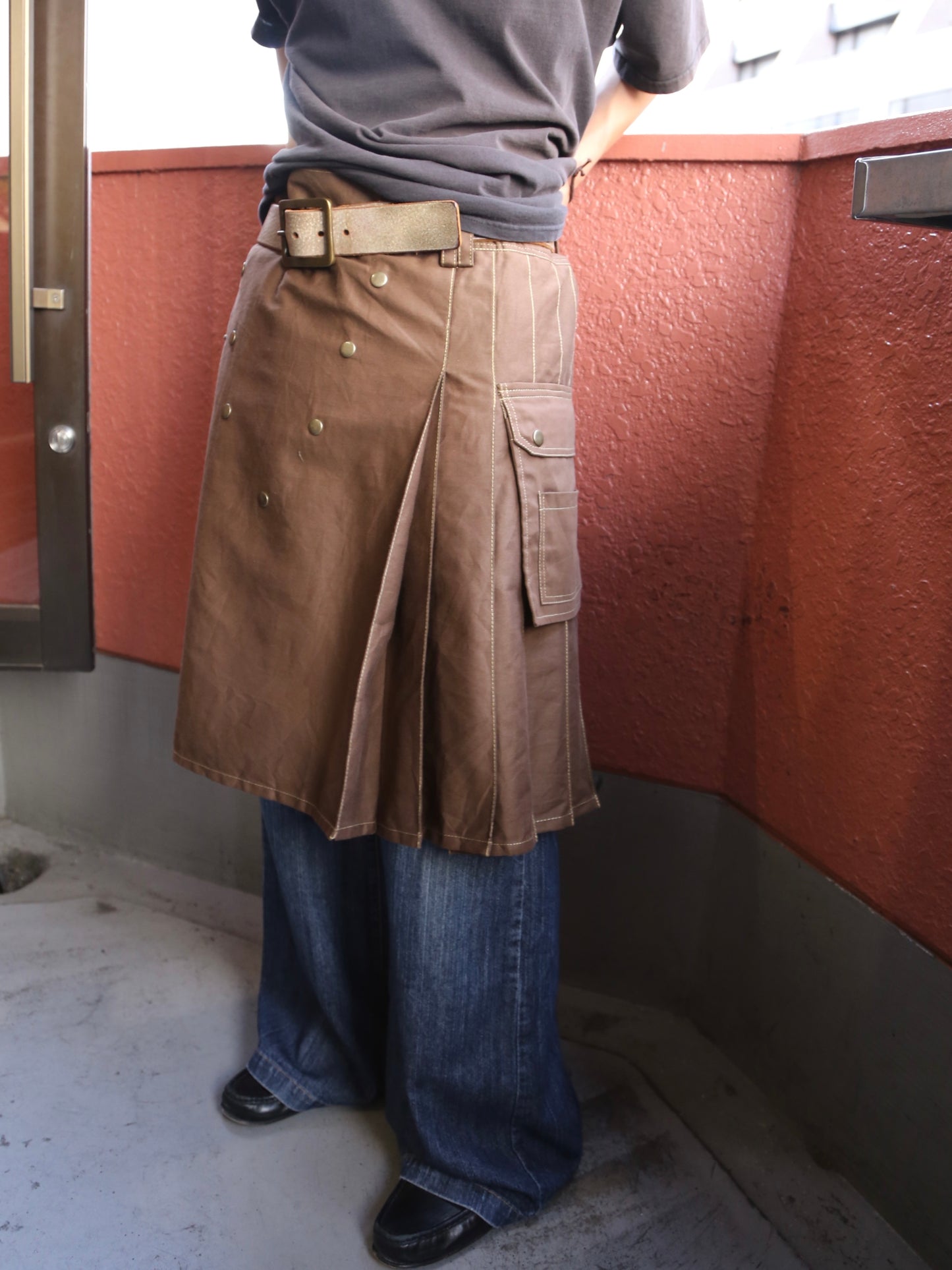 UNKNOWN MEN'S WRAP SKIRT