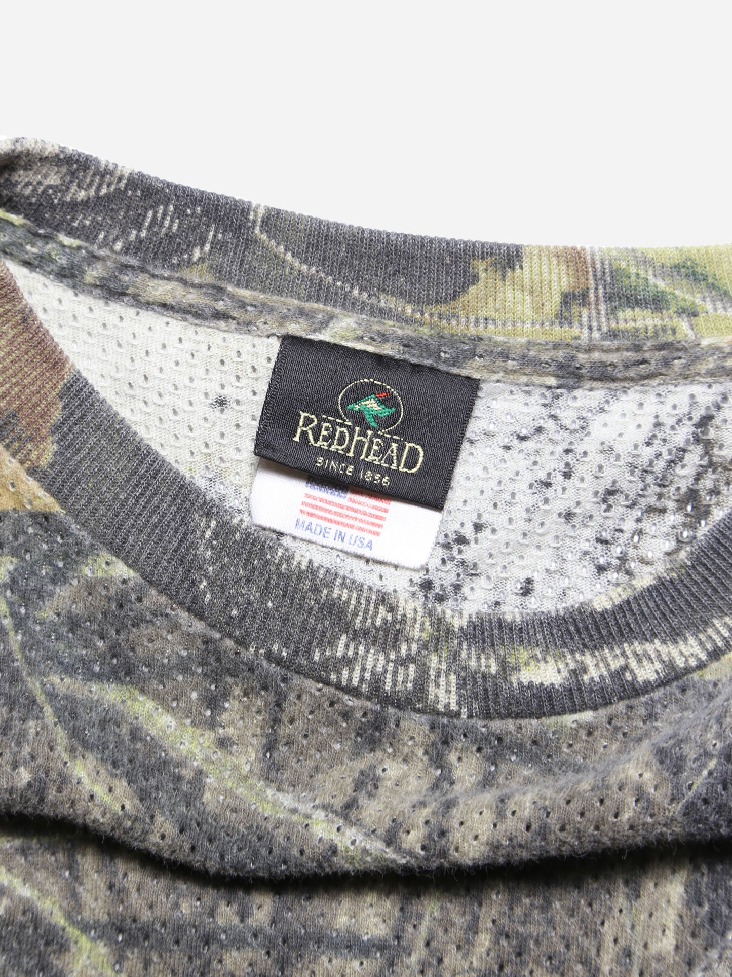 1990S RED HEAD CAMO COTTON MESH L/S TEE