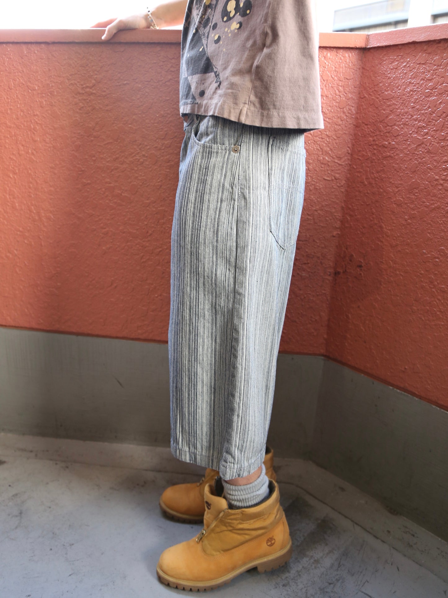 2000S BROOKLYN XPRESS STRIPED BAGGY SHORTS