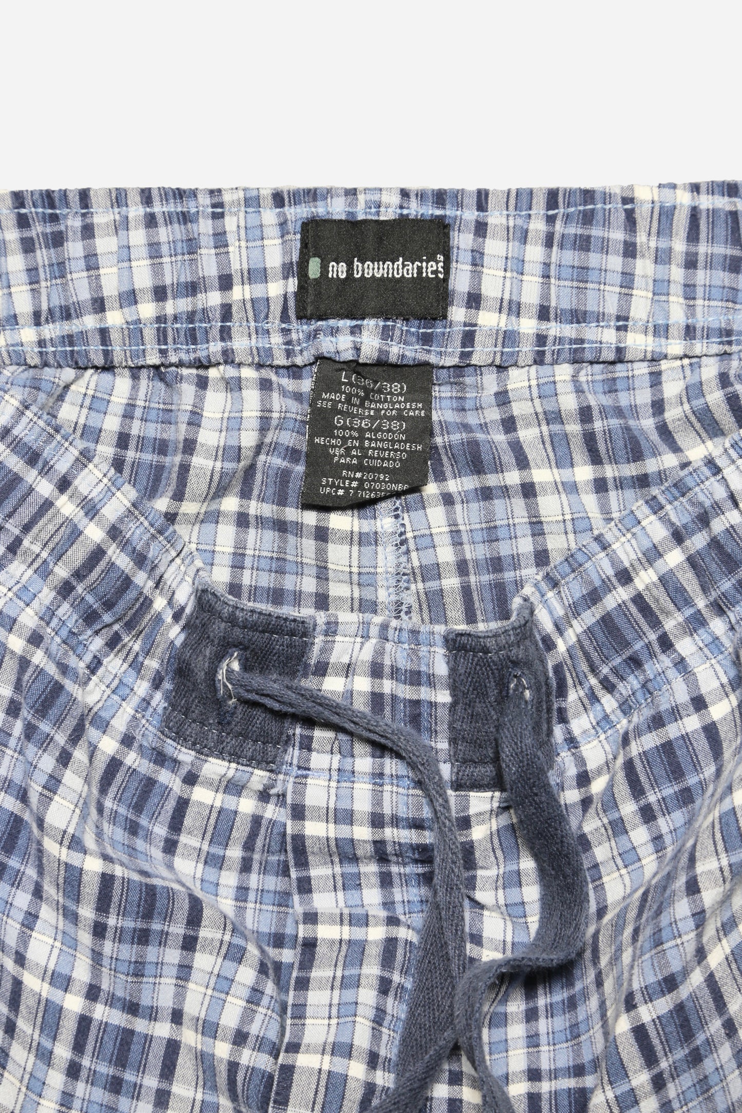 2000S NO BOUNDARIES PLAID PATTERN EASY BAGGY PANTS