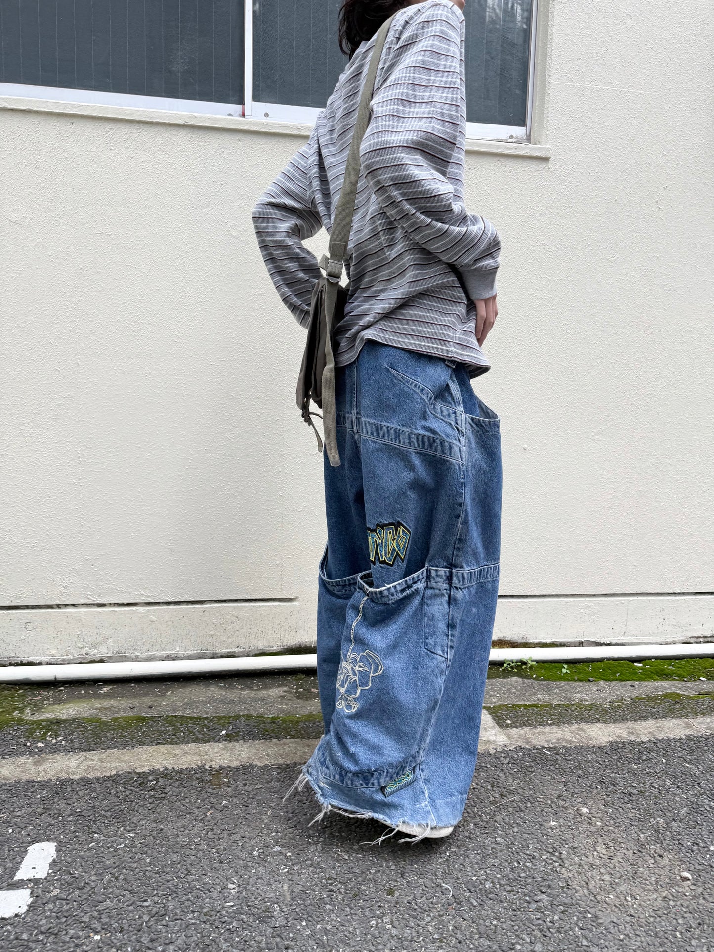 1990S JNCO"HANGIN" BAGGY DENIM PANTS