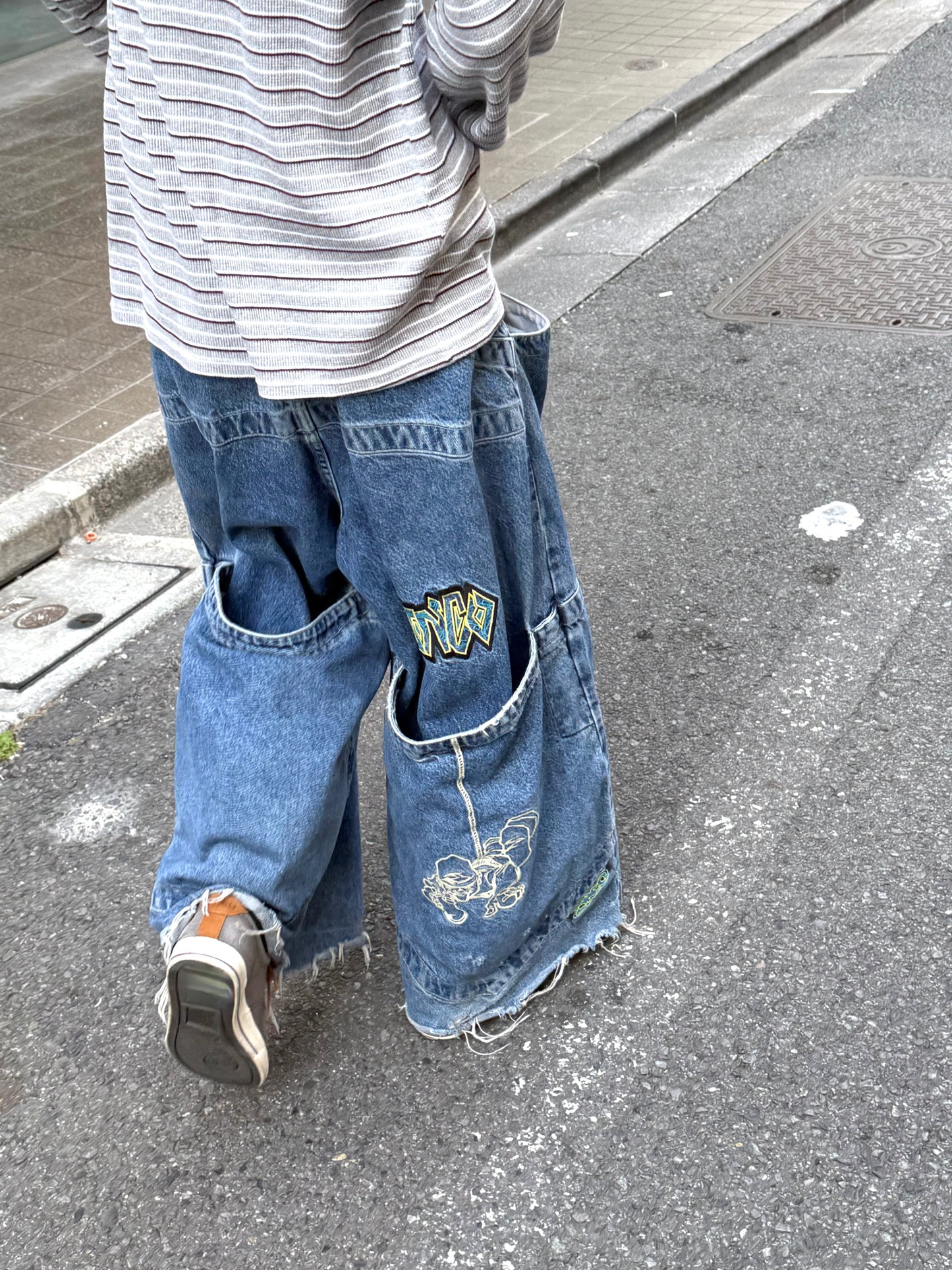 1990S JNCO"HANGIN" BAGGY DENIM PANTS
