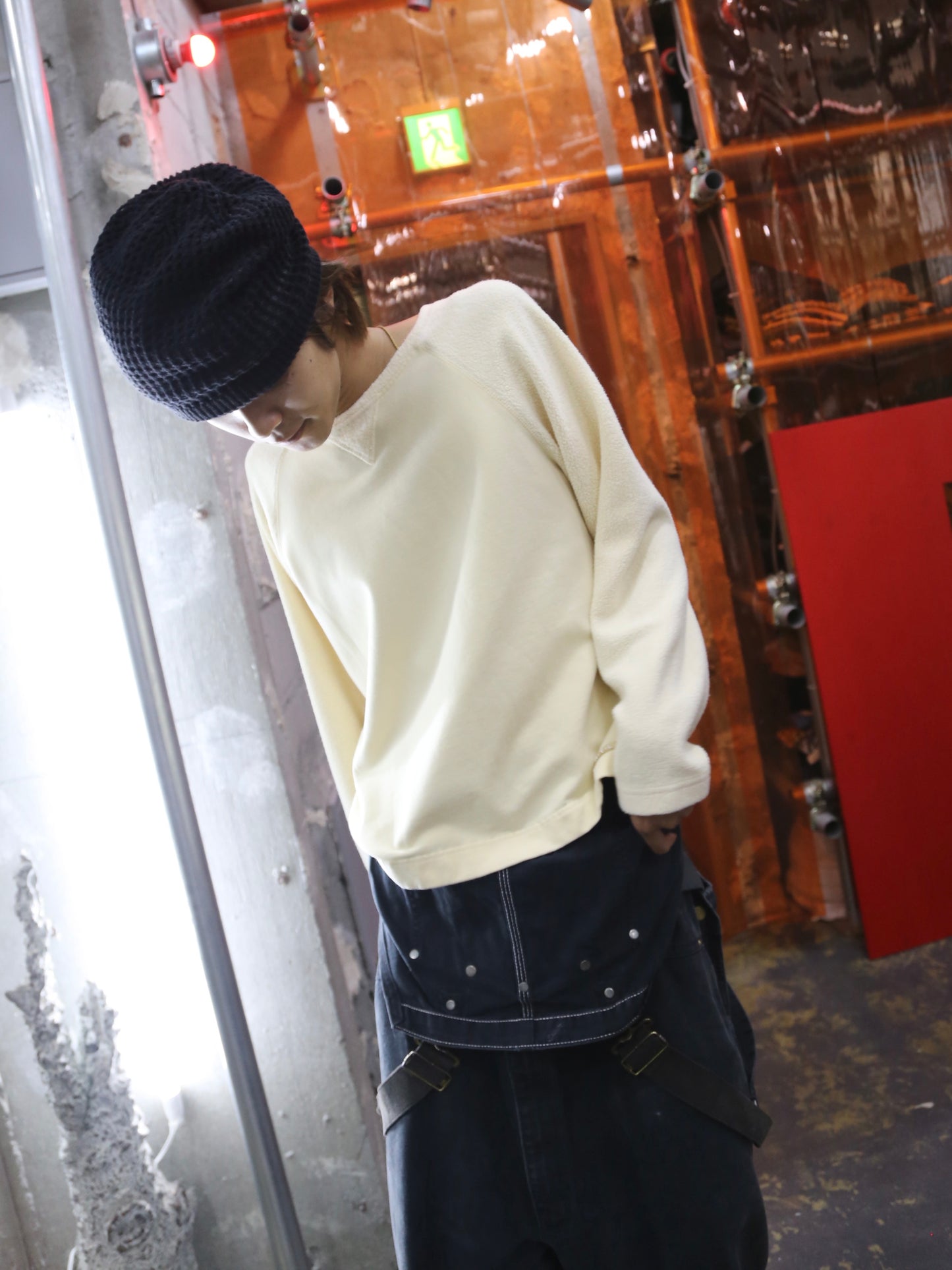 2000S N.Y.L PILE SWITCHING SWEATSHIRT