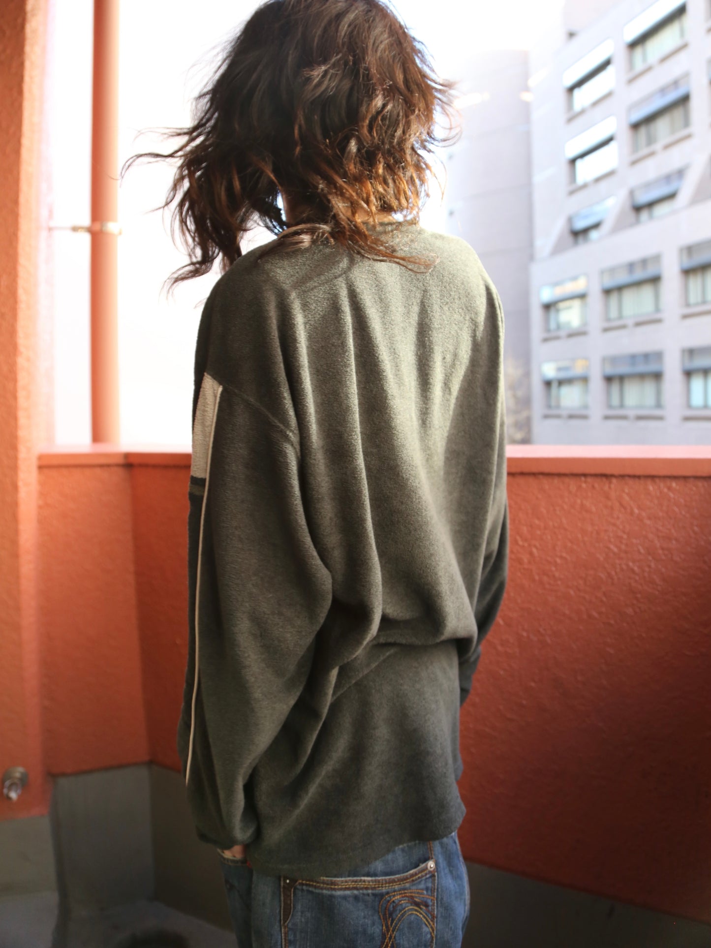 2000S QUIKSILVER PILE V-NECK PULLOVER
