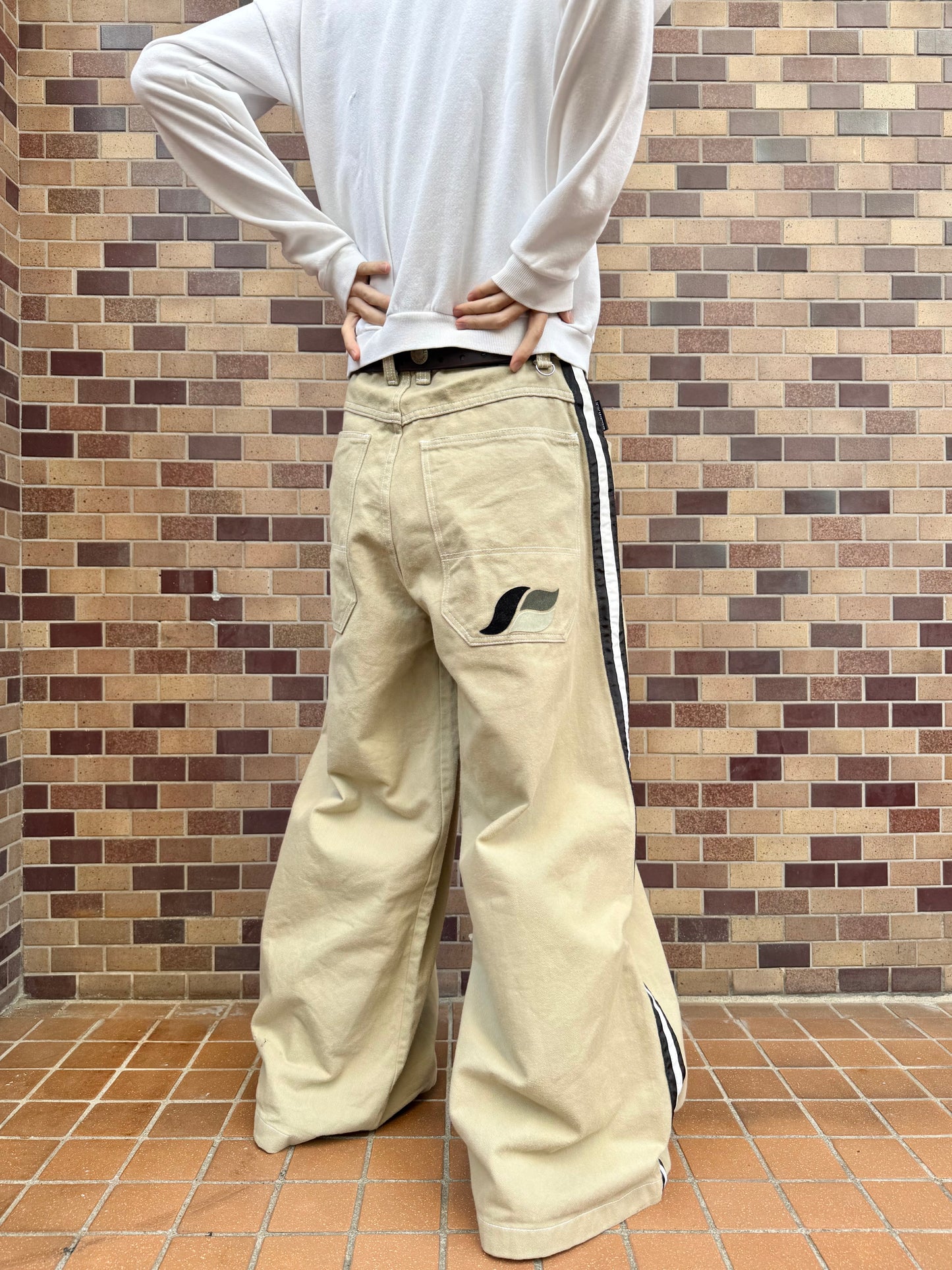 1990S KIKWEAR SIDE LINE BAGGY PANTS