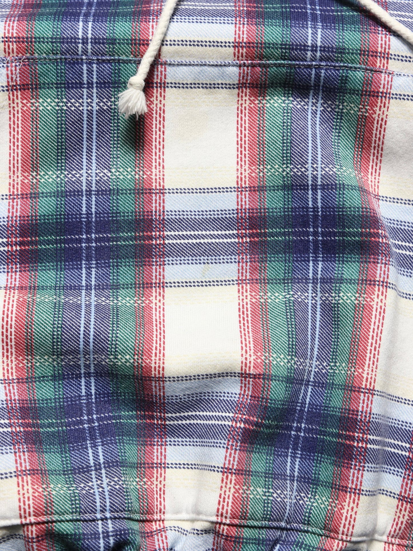 1990S PLAID PATTERN SWEAT HOODIE