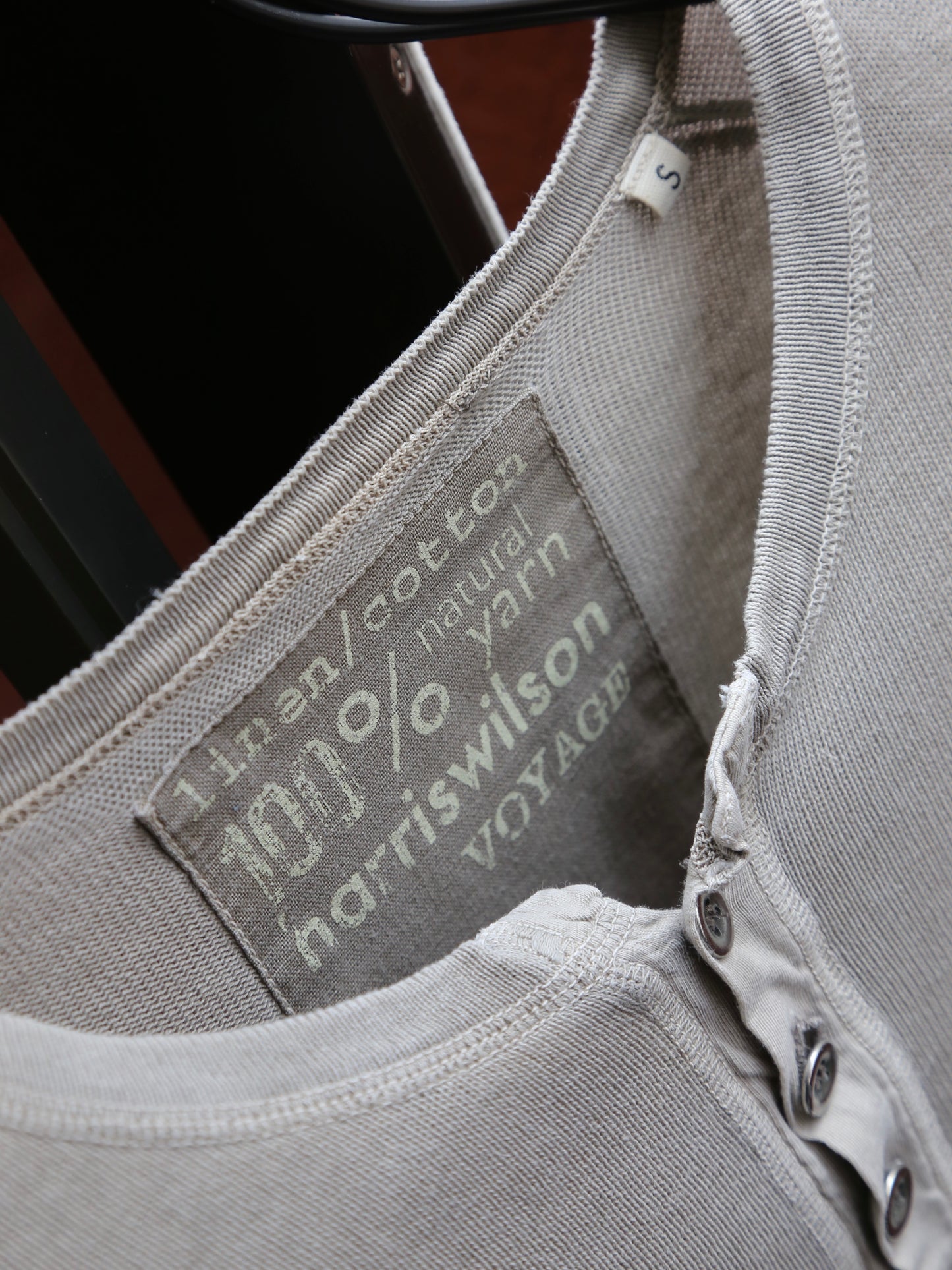 2000S HARRISWILSON VOYAGE HENLEY NECK L/S TOP
