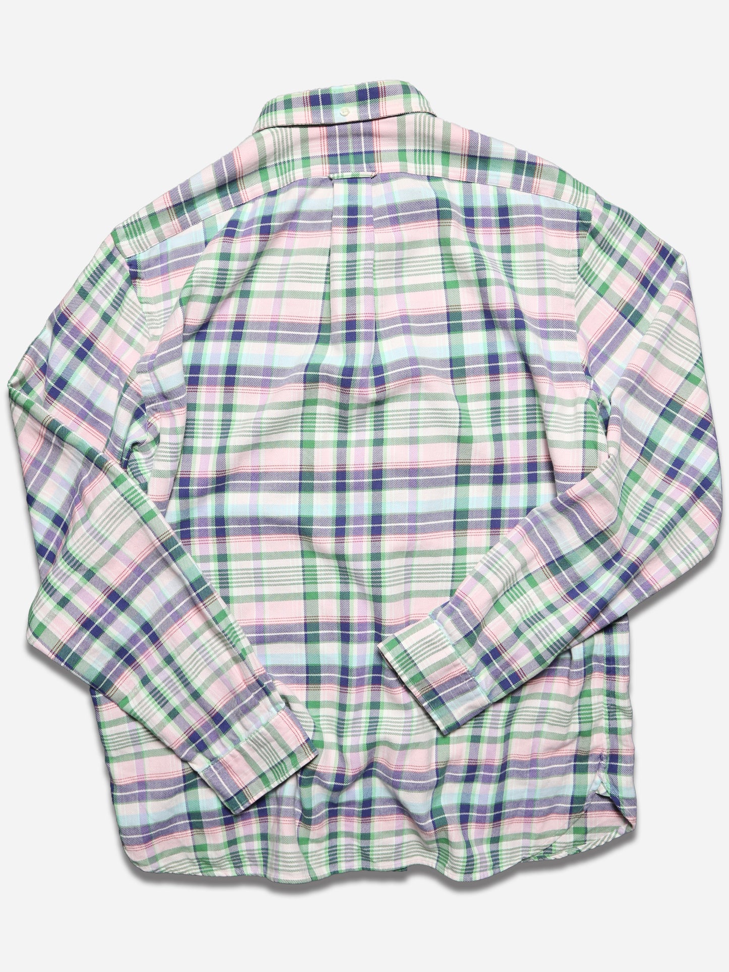 RALPH LAUREN PLAID PATTERN L/S BD SHIRT