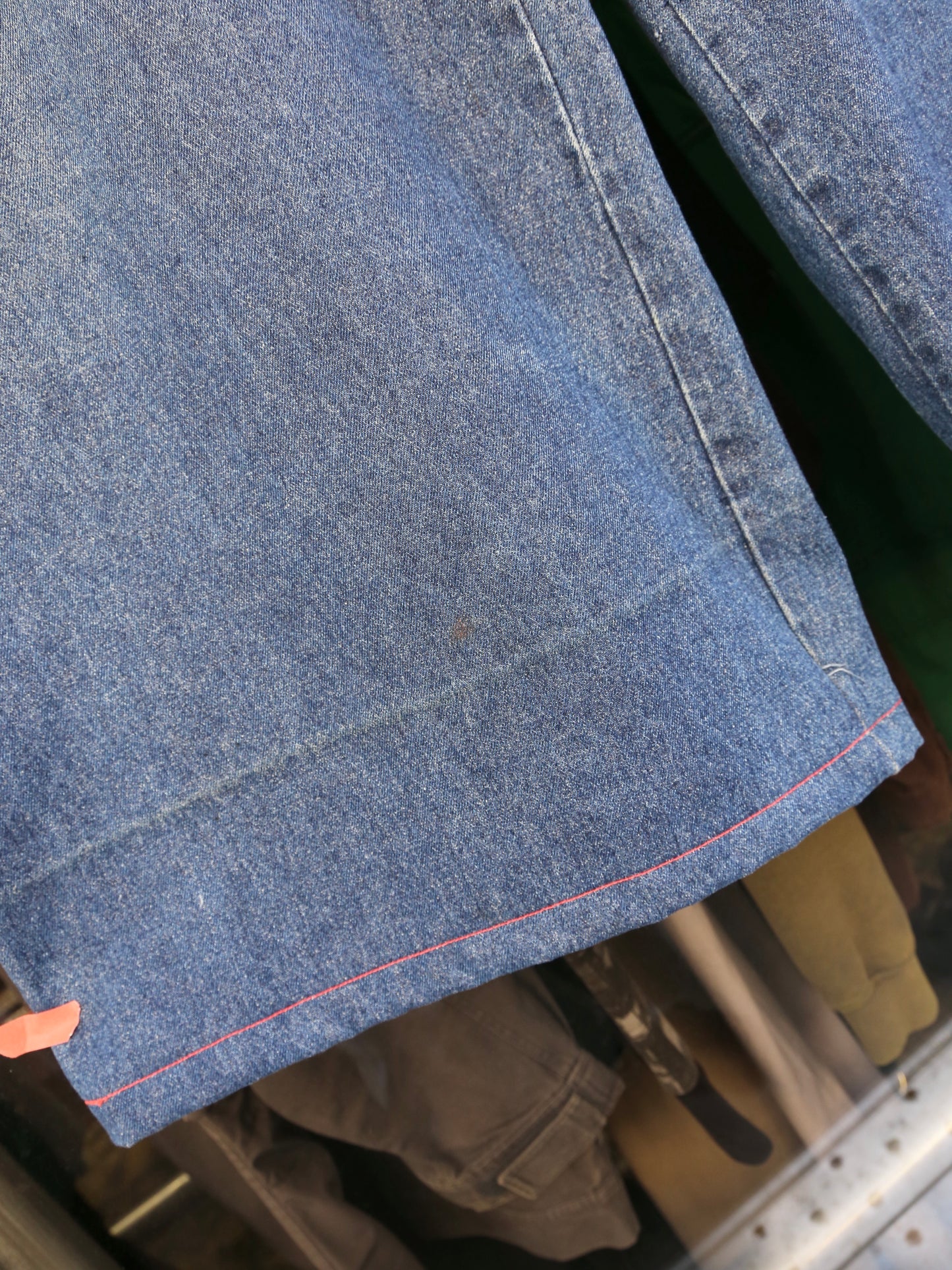 1990S GREED BAGGY DENIM PANTS