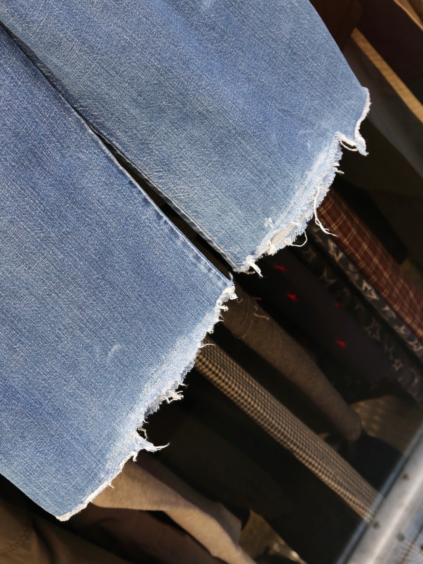 1990S PICO WEAR BAGGY DENIM CARGO PANTS