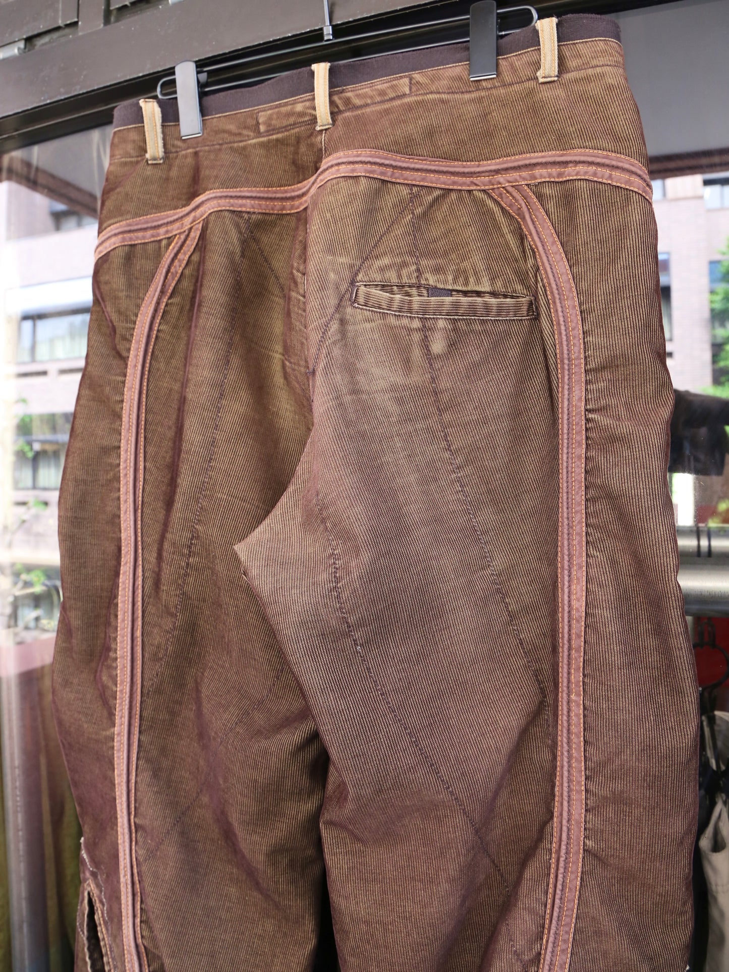 2000S MARITHE + FRANCOIS GIRBAUD 3D CORDUROY PANTS