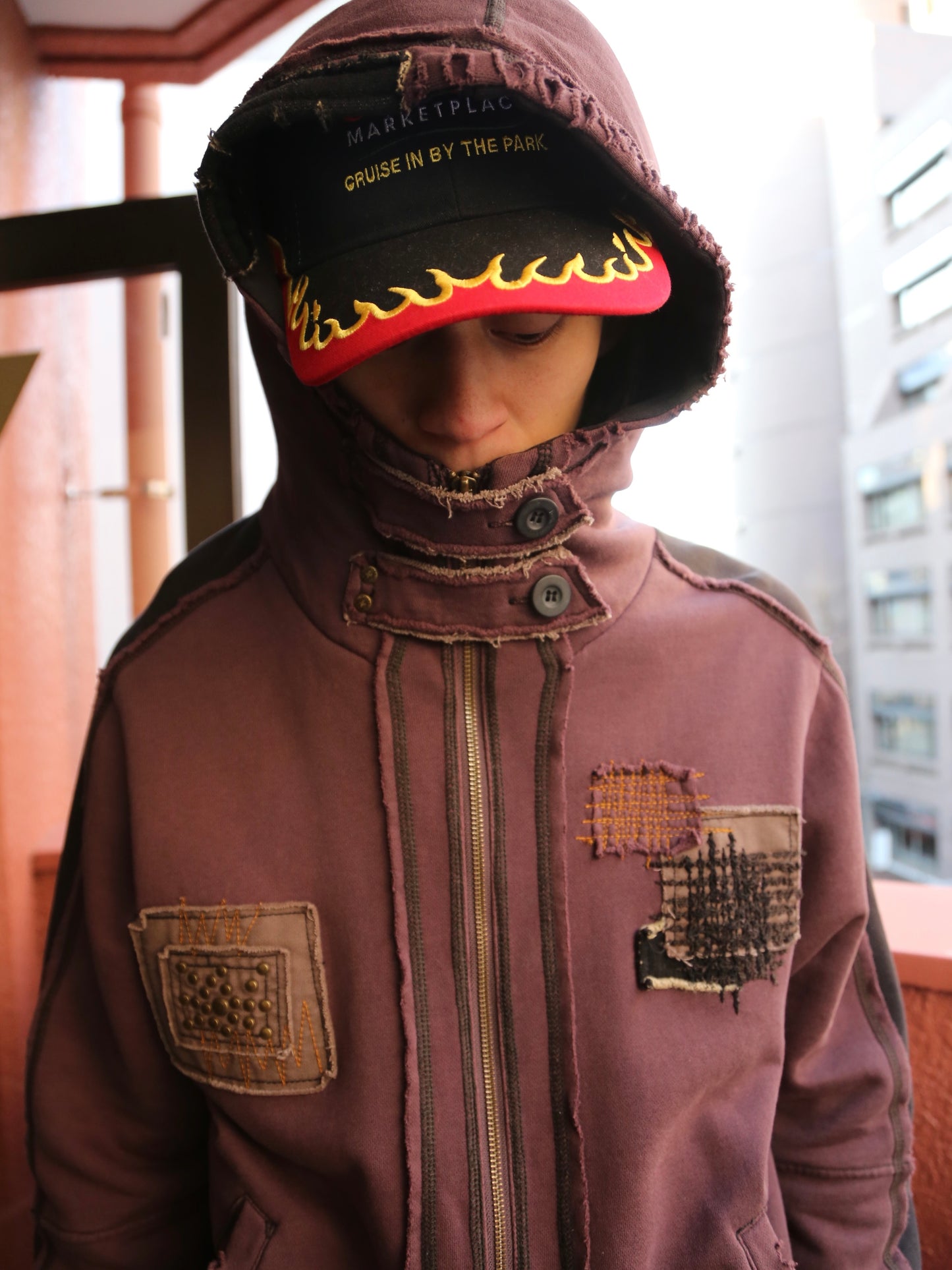 FLAME PATTERN CAP