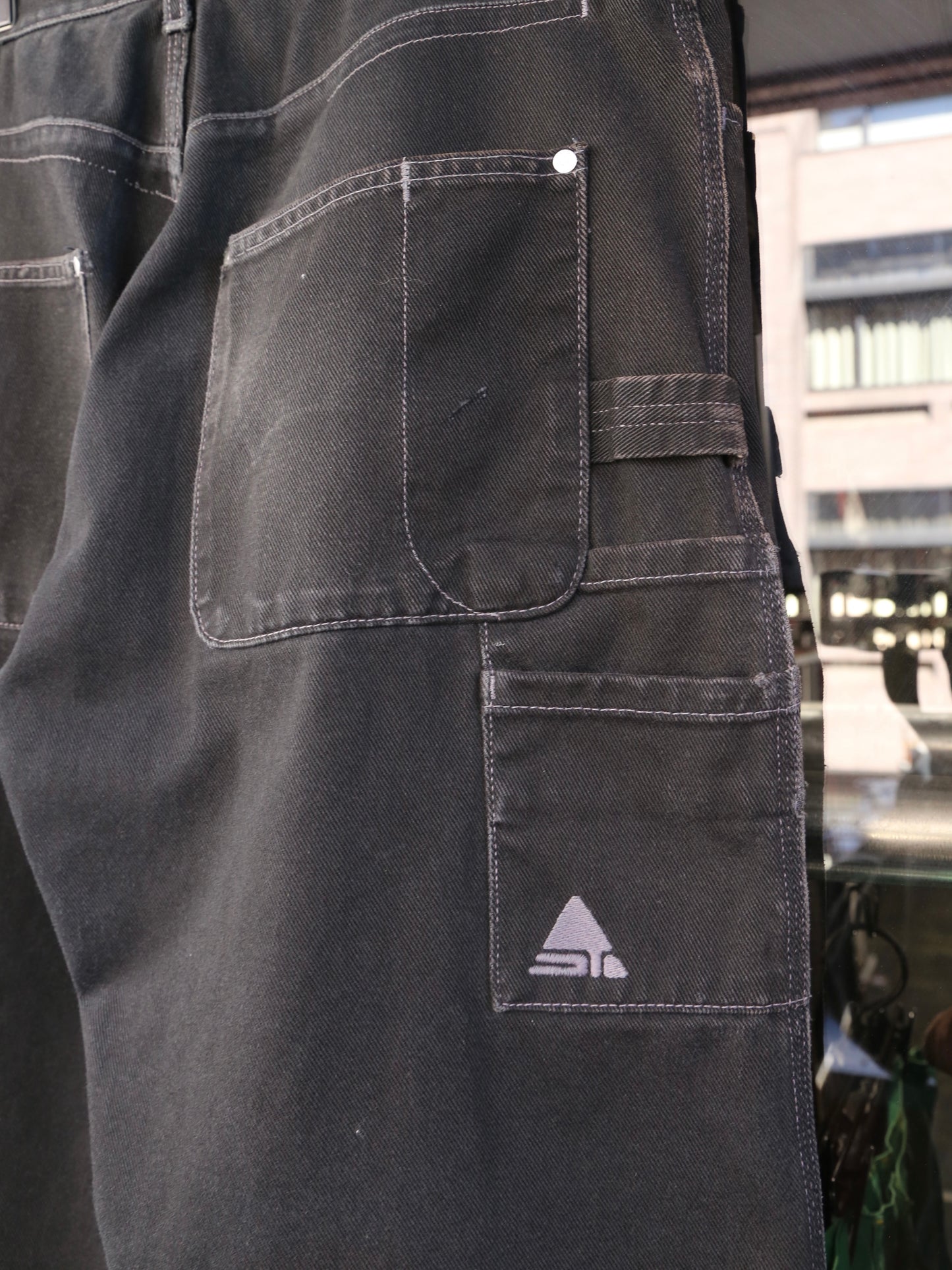 2000S LEVI'S SILVERTAB BAGGY DENIM PAINTER  PANTS