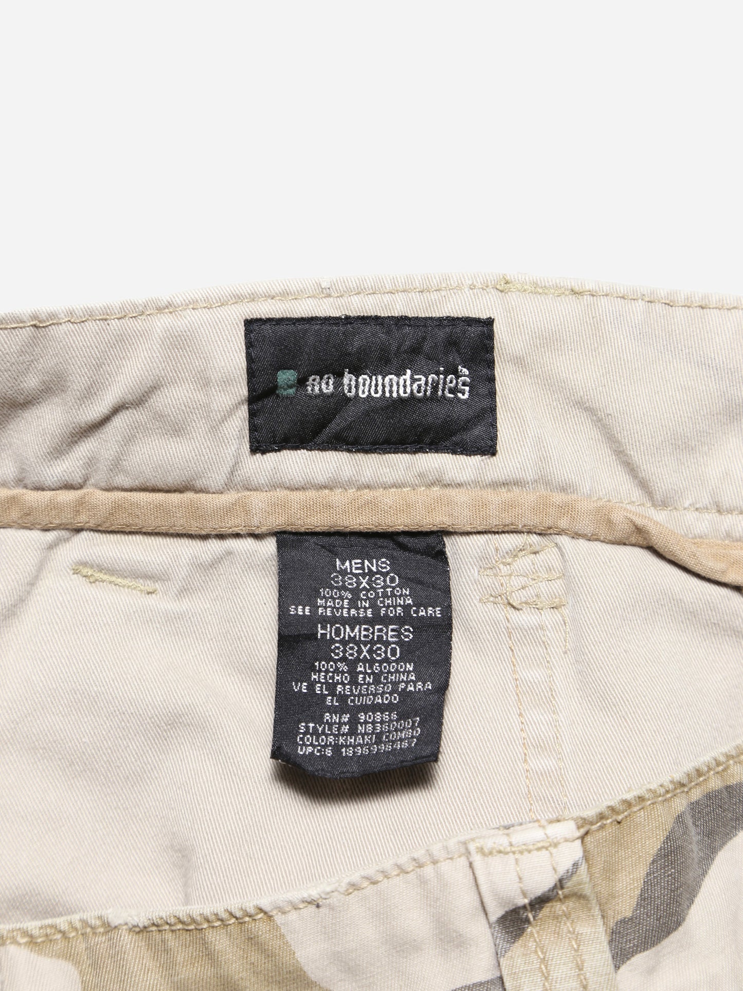 2000S NO BOUNDARIES DESERT CAMO CARGO PANTS