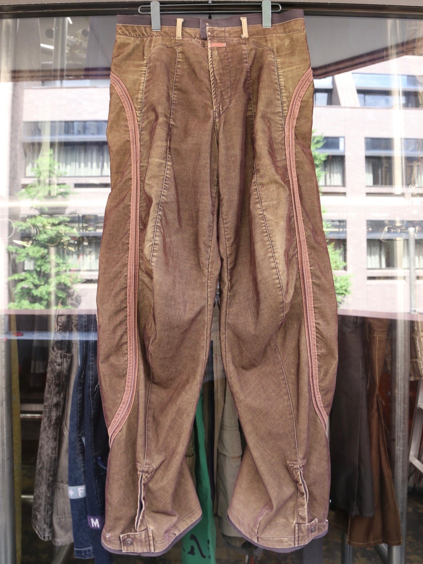 2000S MARITHE + FRANCOIS GIRBAUD 3D CORDUROY PANTS