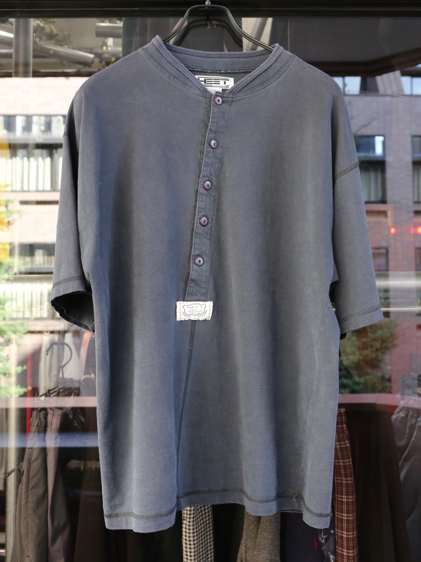 1990S HEET HENLEY NECK S/S TEE