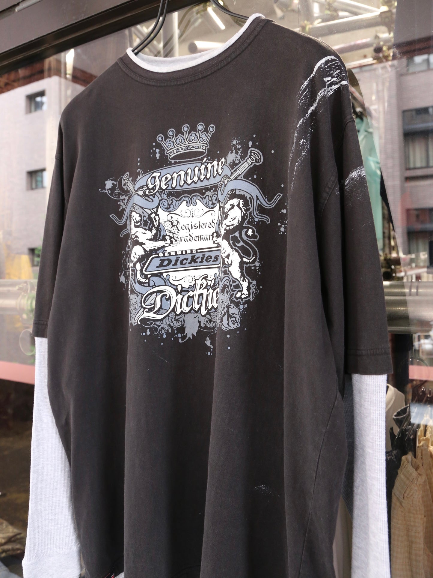 2000S DICKIES 2IN1 L/S TEE