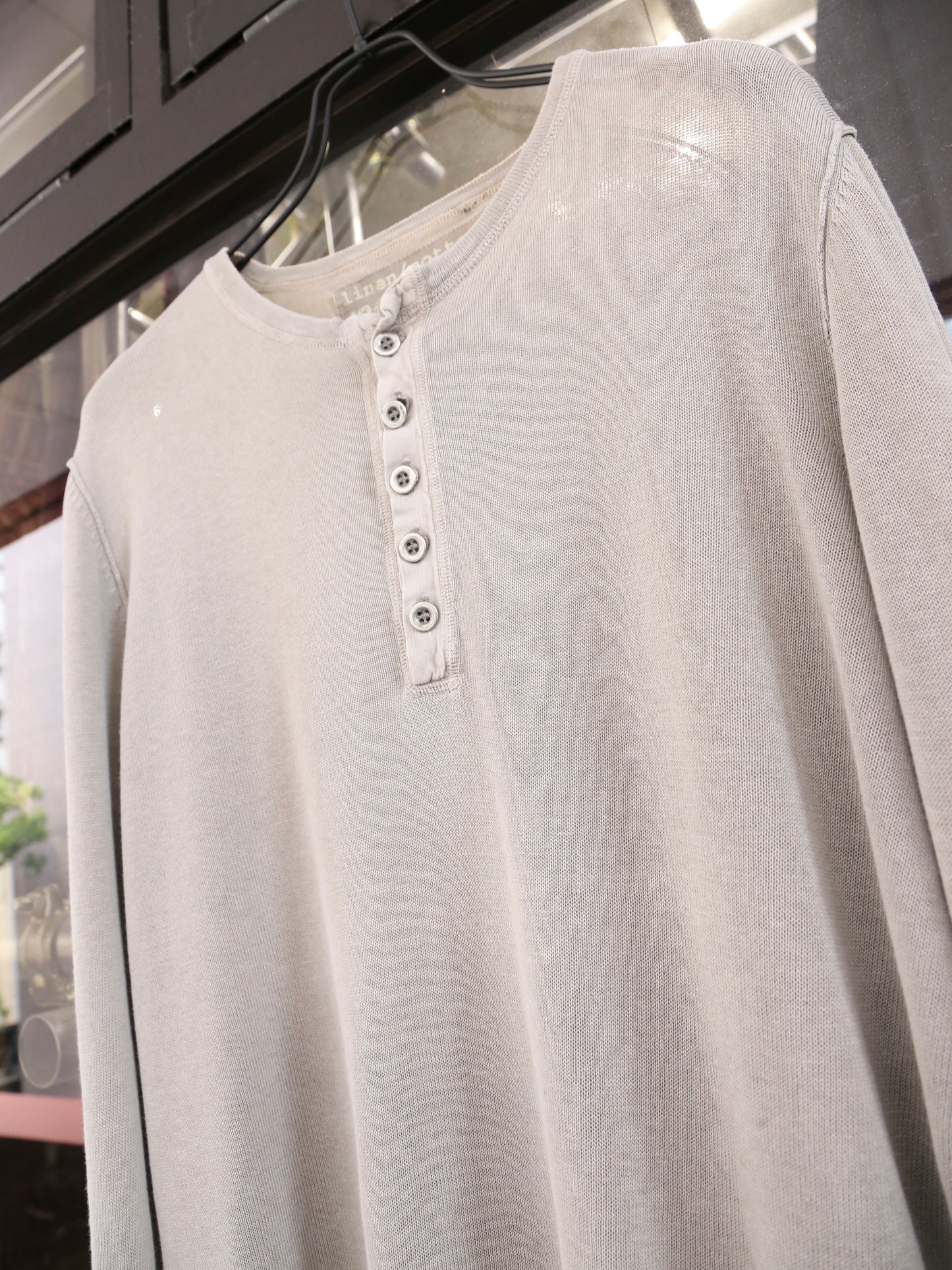 2000S HARRISWILSON VOYAGE HENLEY NECK L/S TOP