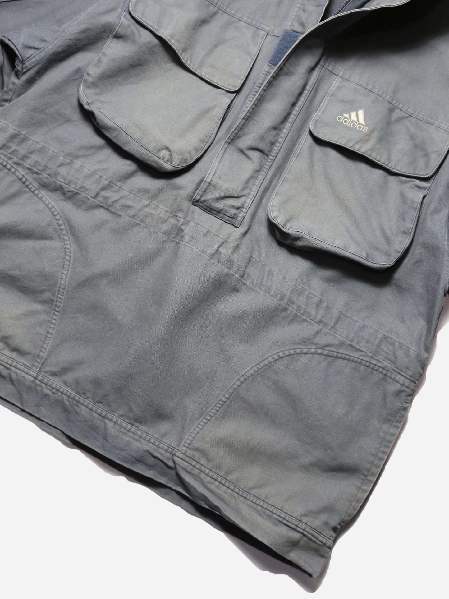 1990S ADIDAS COTTON ANORAK HOODIE