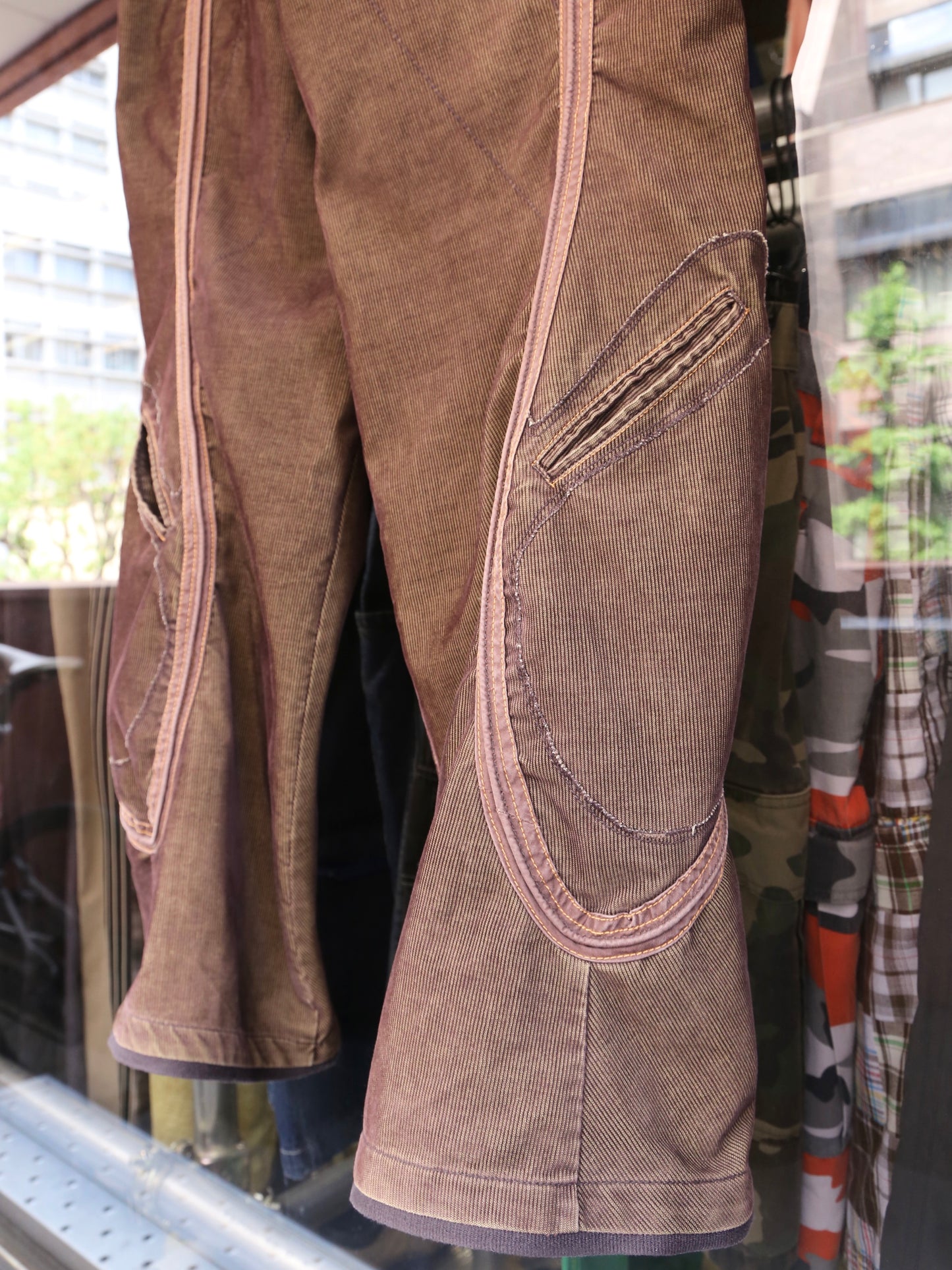2000S MARITHE + FRANCOIS GIRBAUD 3D CORDUROY PANTS