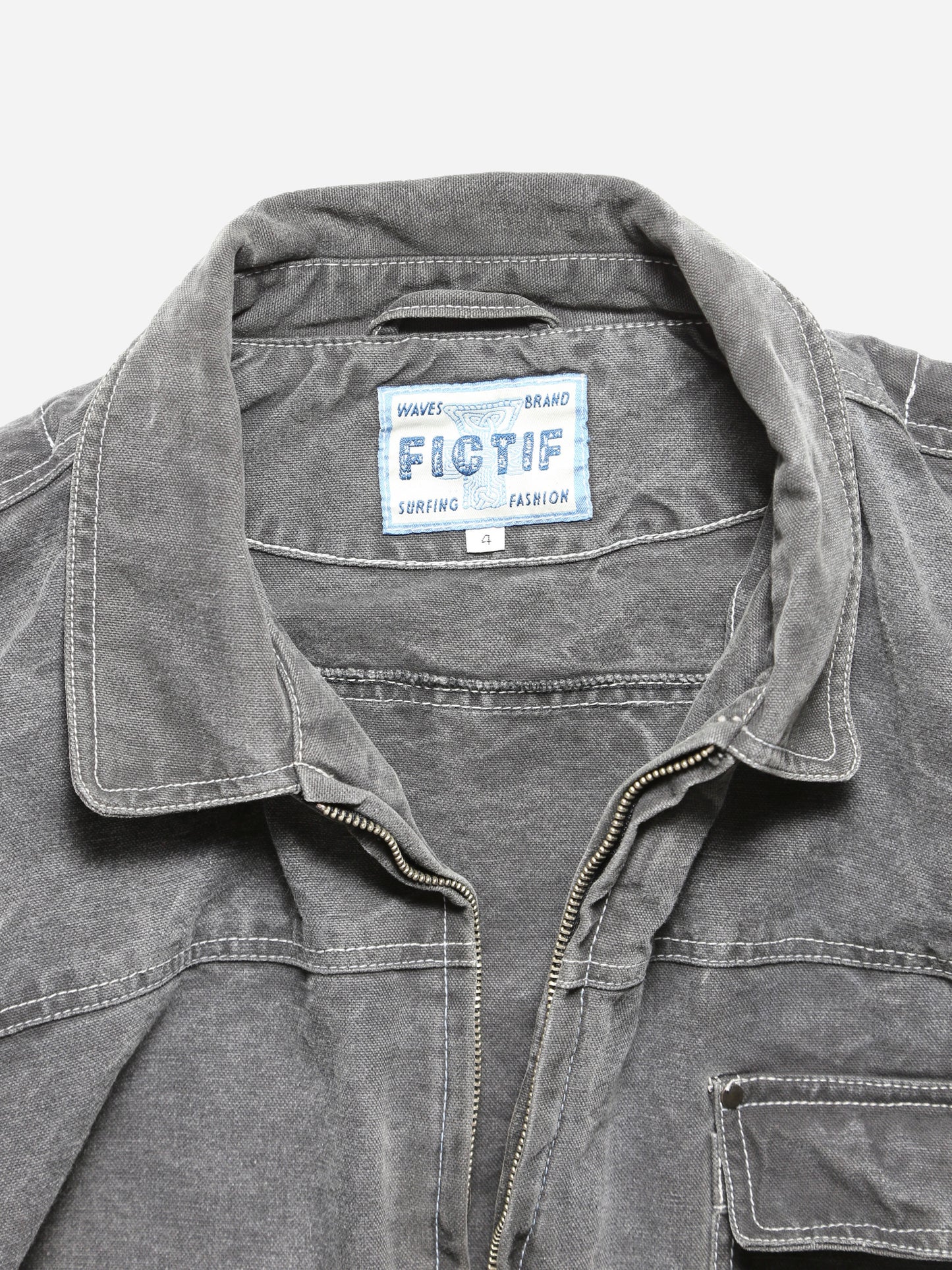 1990S EURO FADED ZIP-UP JACKET