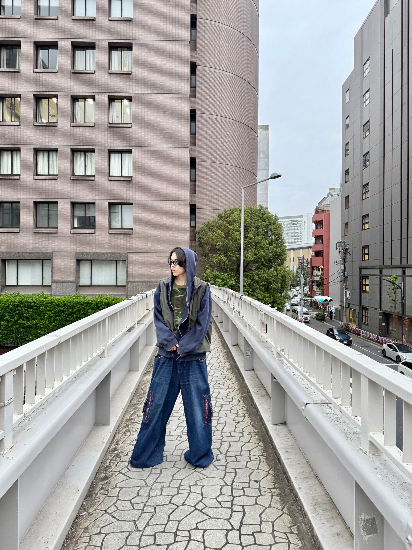 1990S GREED BAGGY DENIM PANTS